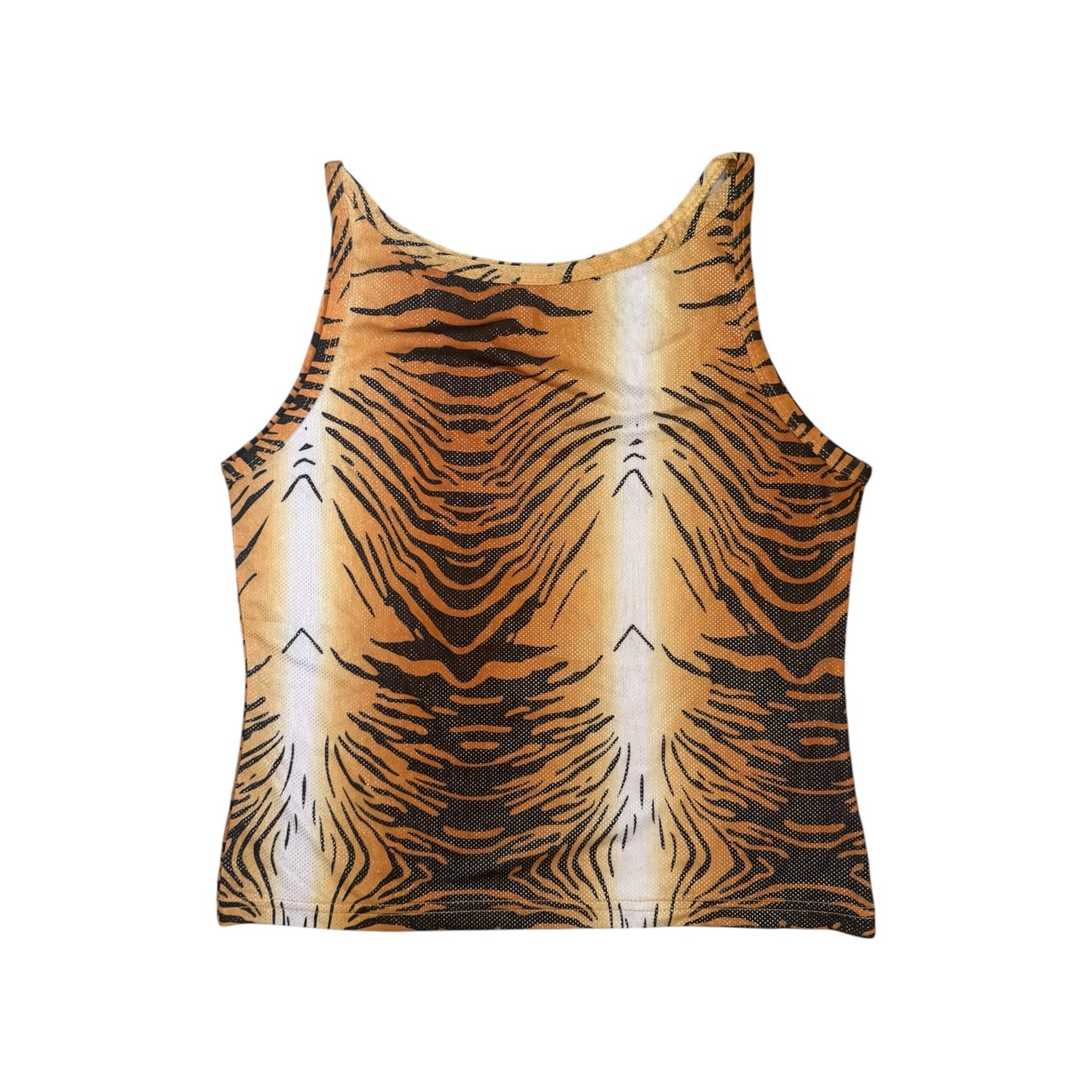 Vintage Y2K animal print tank top. Size 8-10
