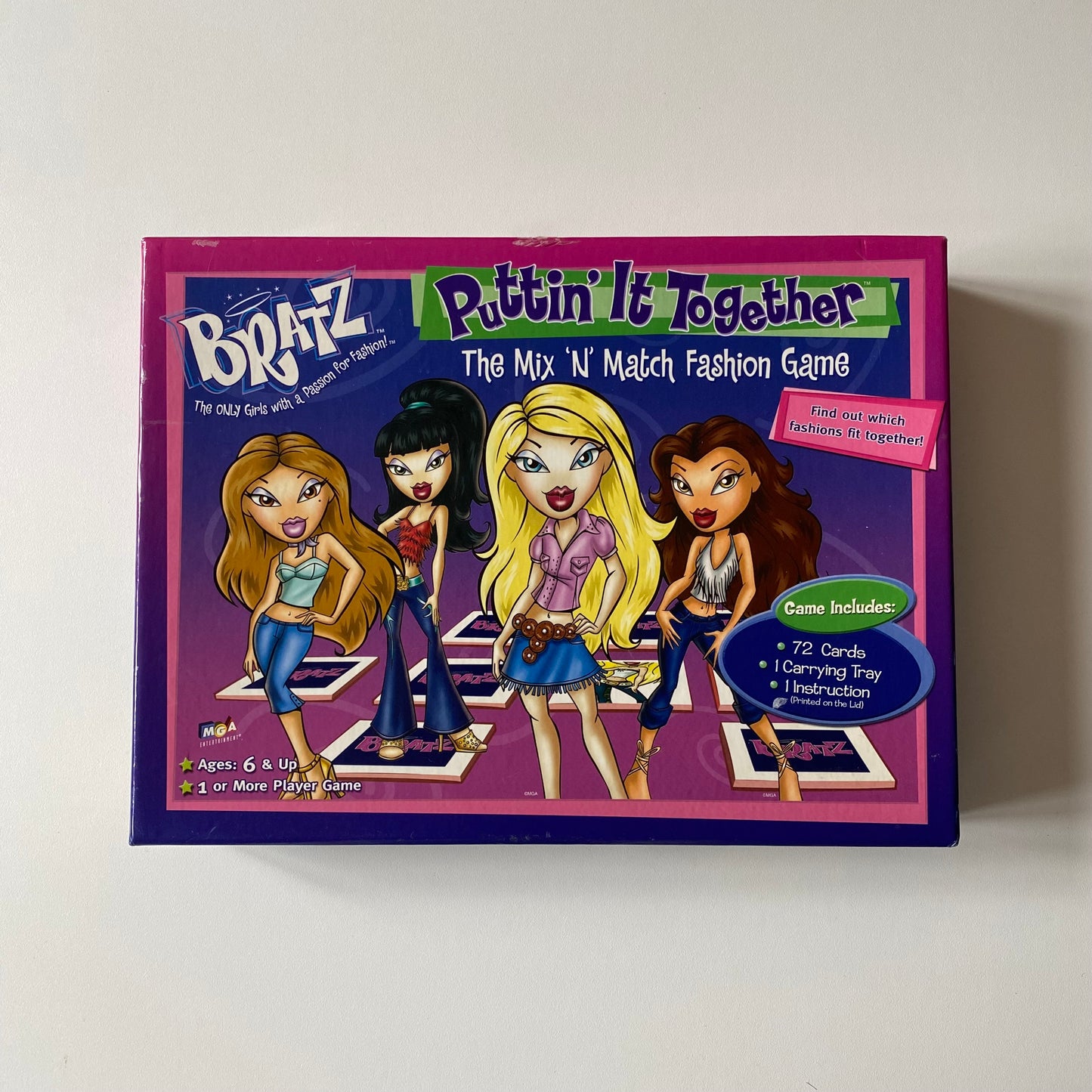 Vintage bratz mix n match board game.