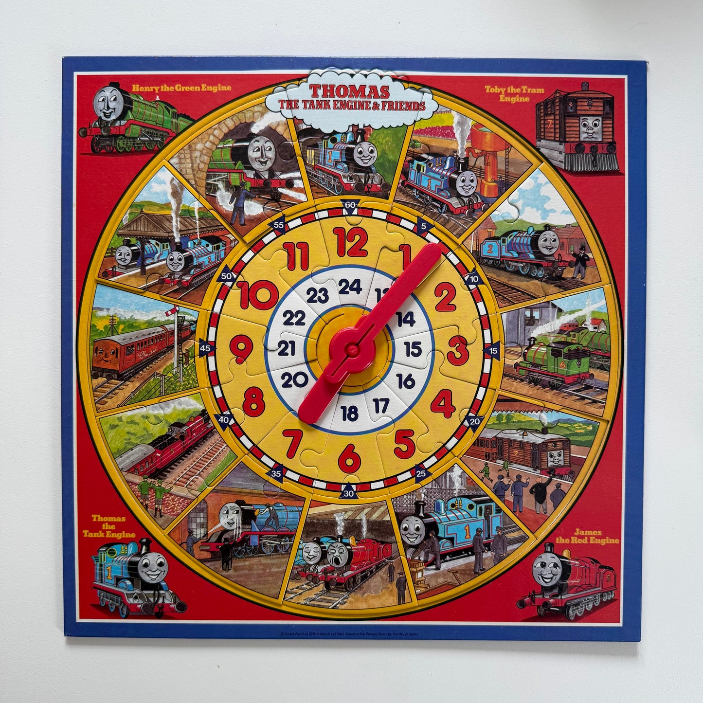 Vintage Thomas the tank engine clock puzzle