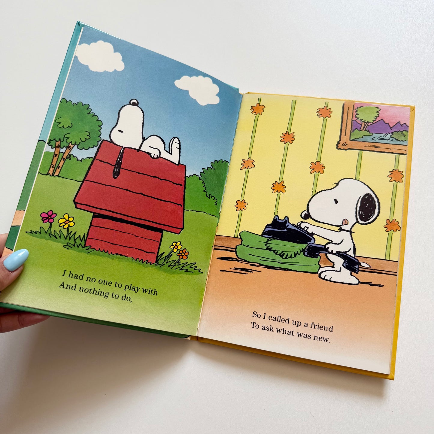 Vintage 1987 snoopy 123 book