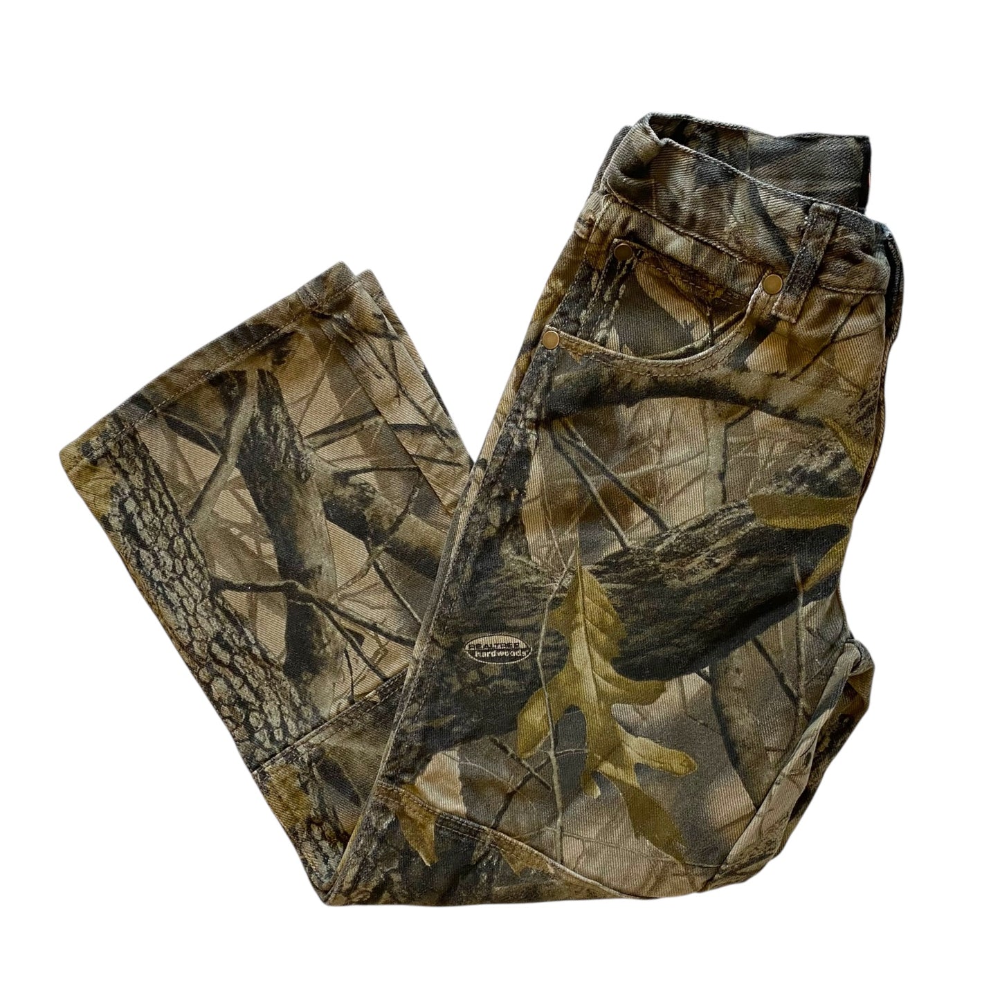 Vintage real tree camouflage jeans. Size 8 years