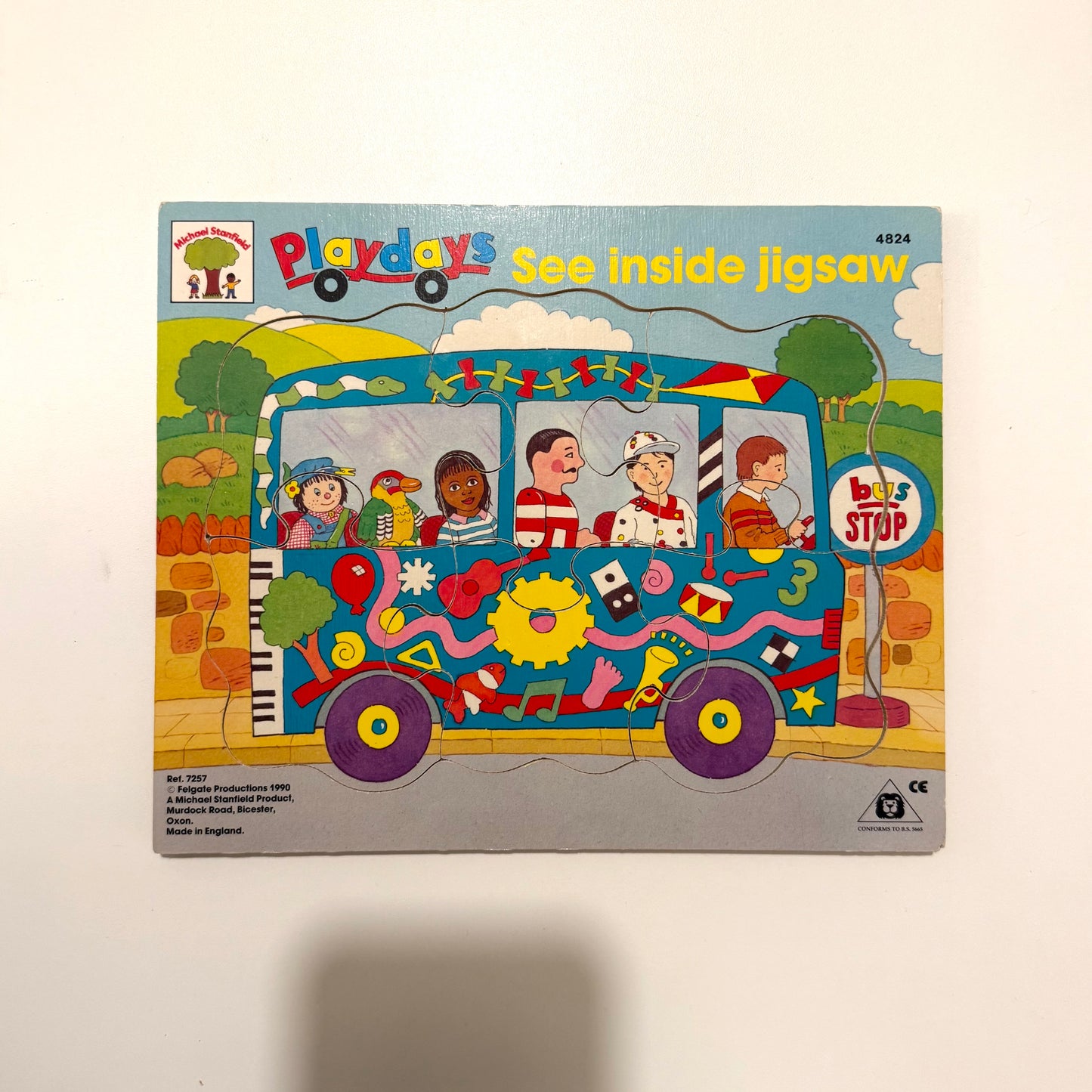 Vintage 1990s rare Playdays wooden puzzle.