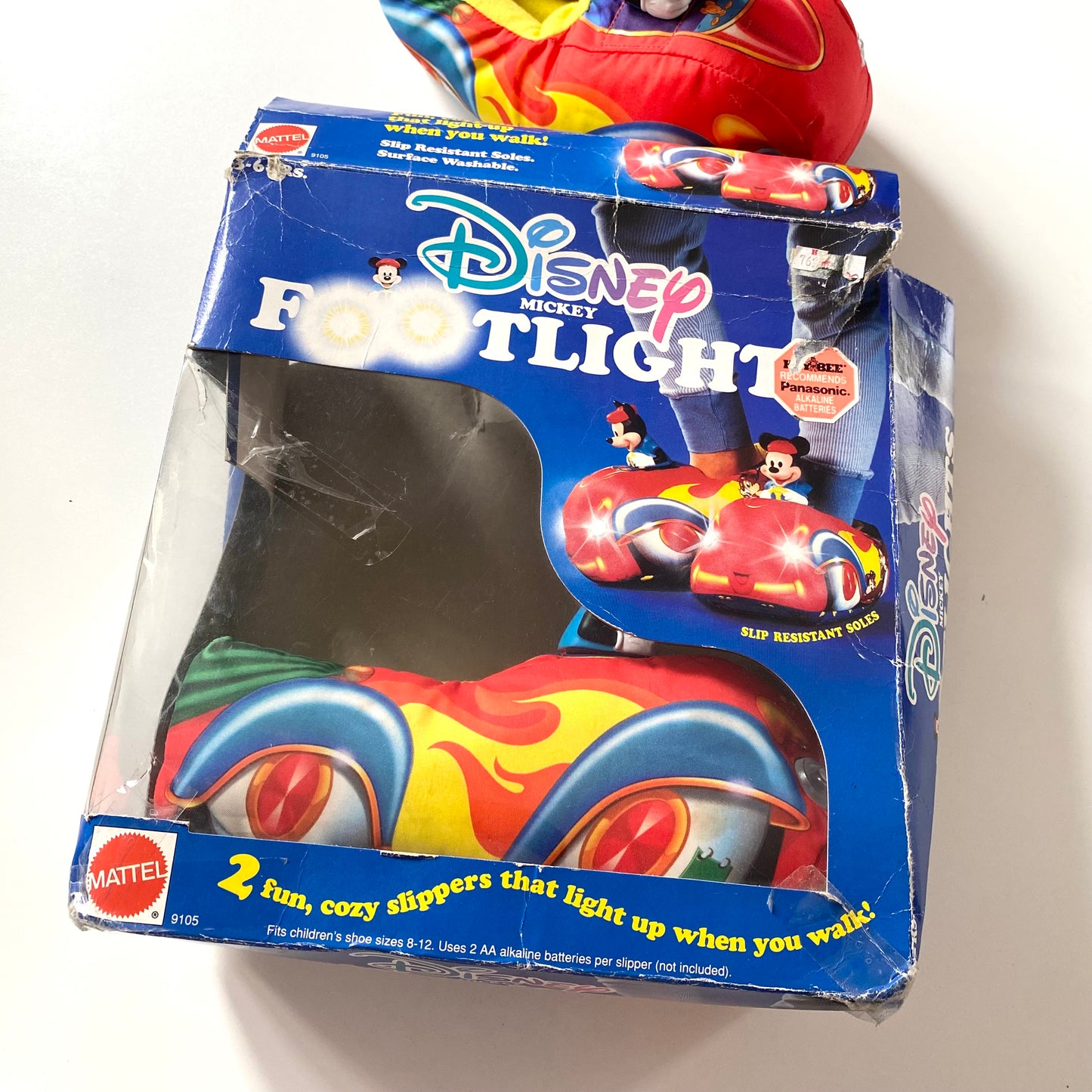 Vintage 1990’s Disney Mickey Mouse light up slippers. Fits a size 8-12