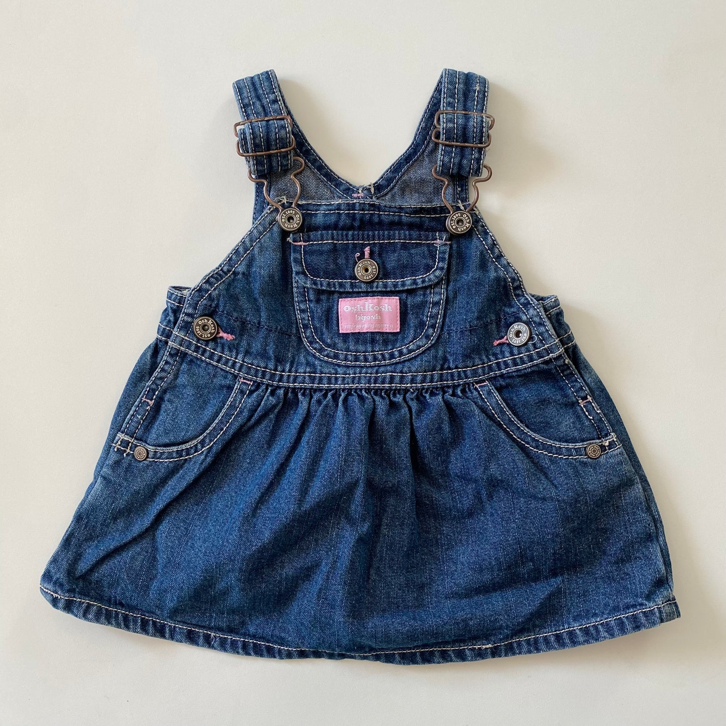 Oshkosh pinafore denim dress. 6 months