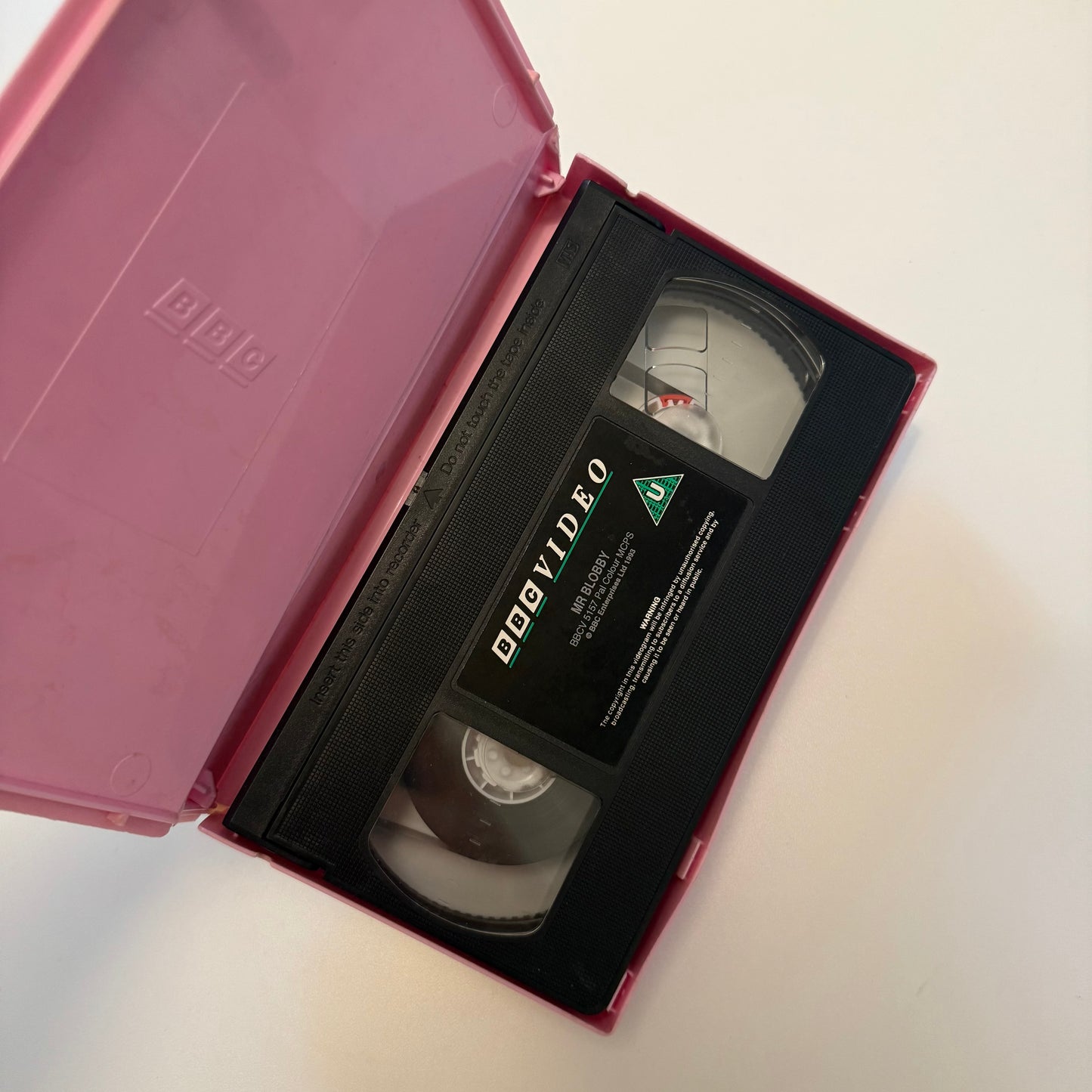 Vintage 1992 mr blobby vhs tape