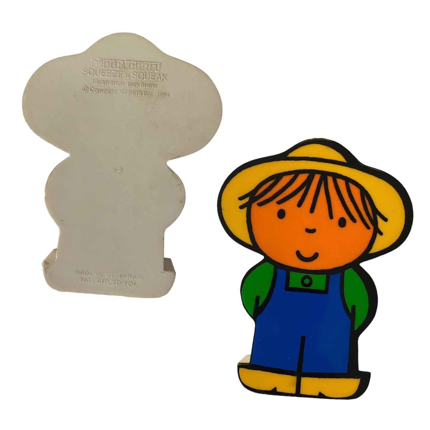 Vintage 1974 dick bruna squeaky toddler toy