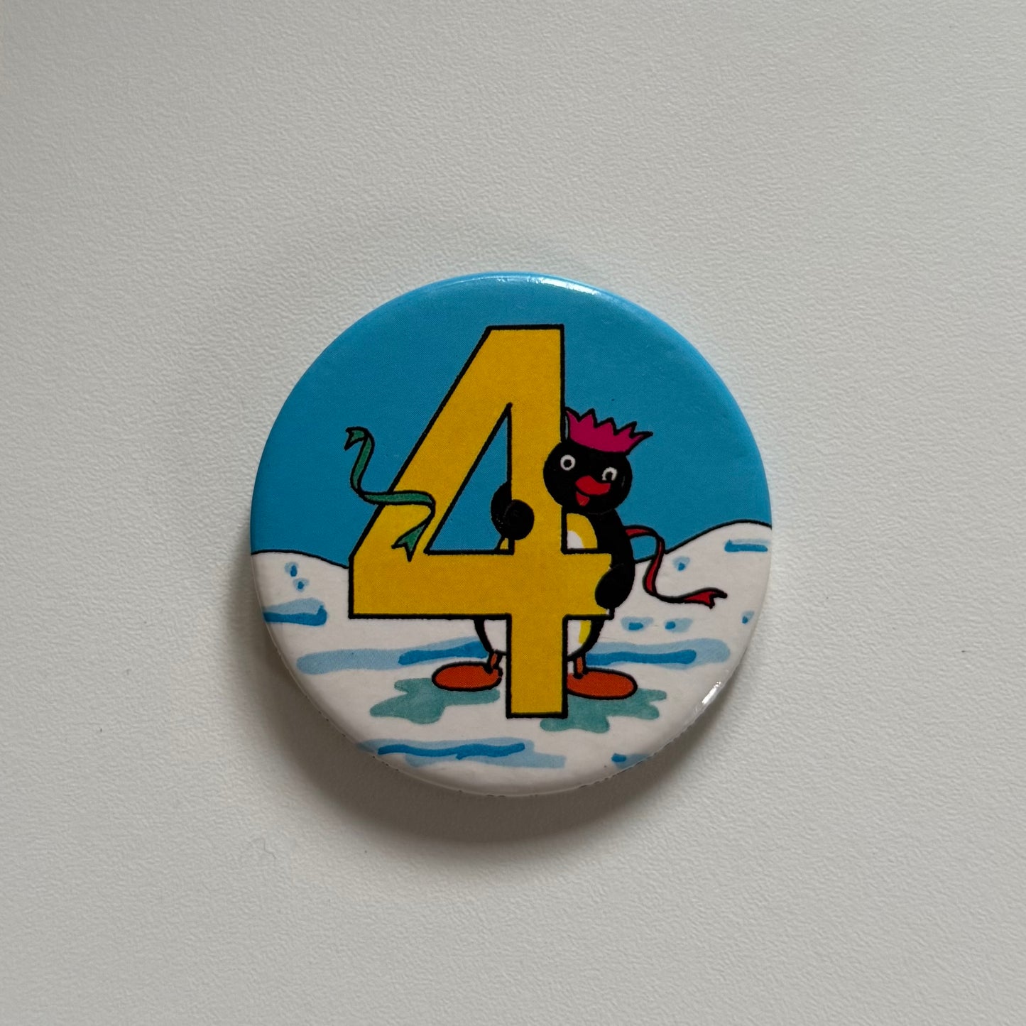 Vintage 1993 Pingu birthday badge