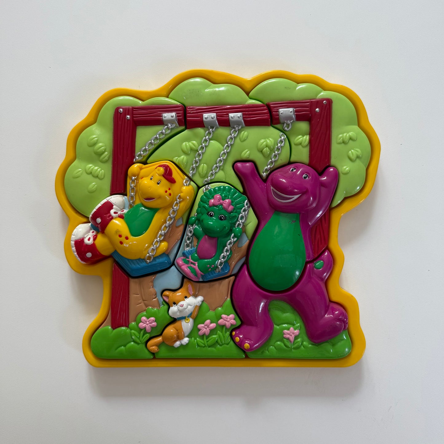 Vintage Barney plastic puzzle