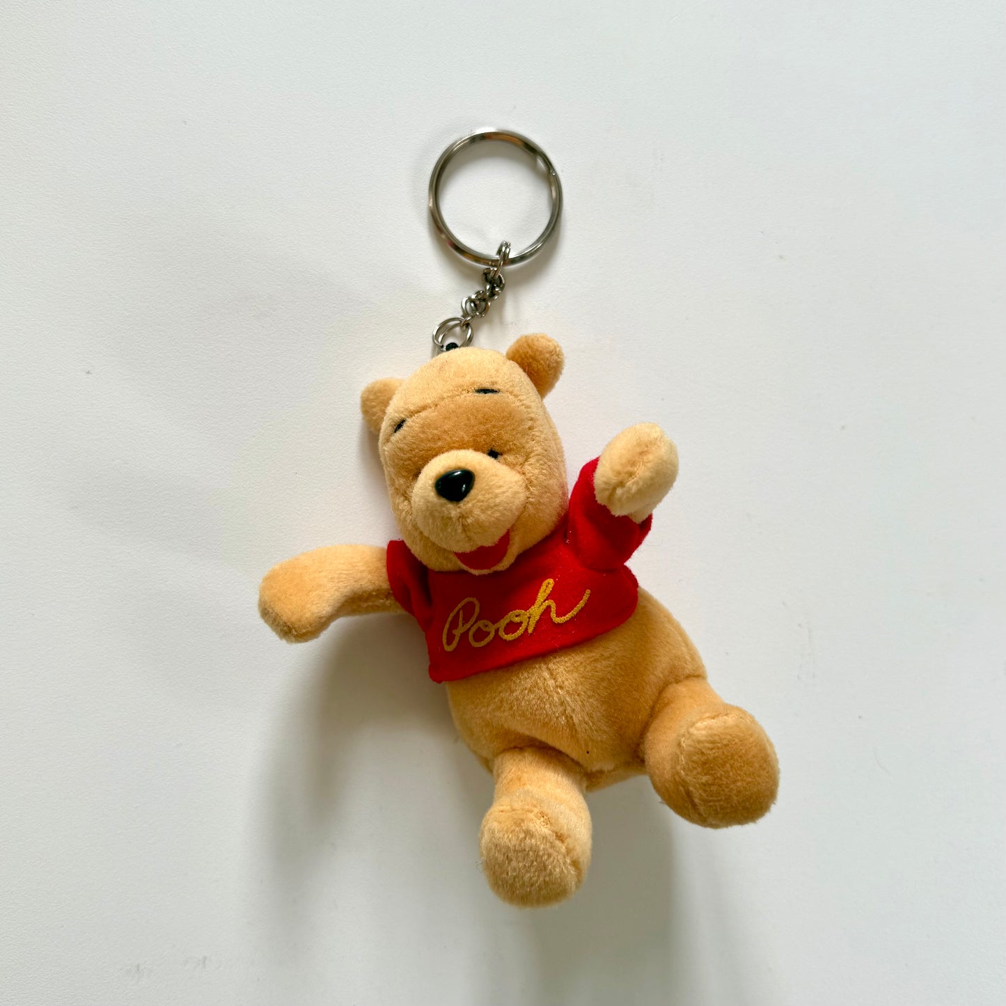 Vintage plush Winnie the Pooh keyring