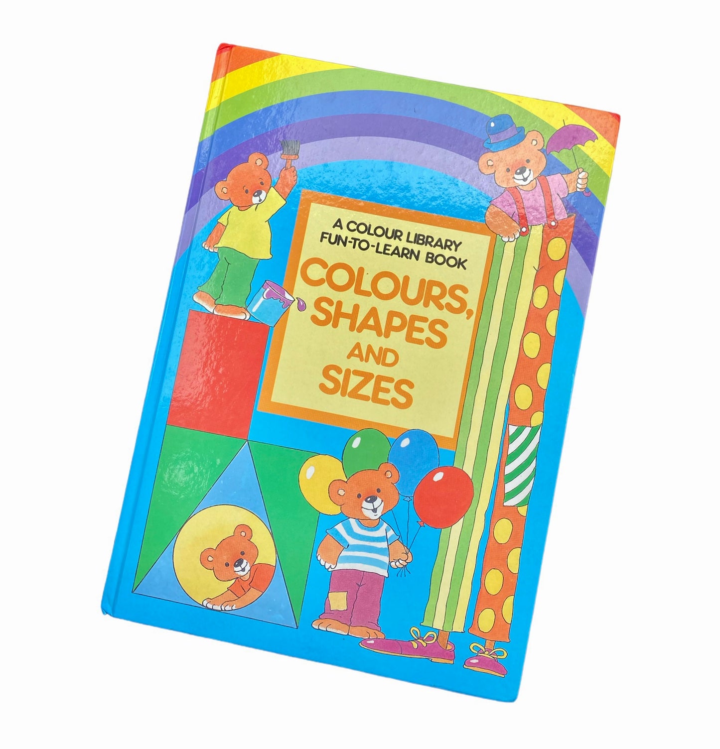 Vintage 1987 colours, shapes and sizes a4 book