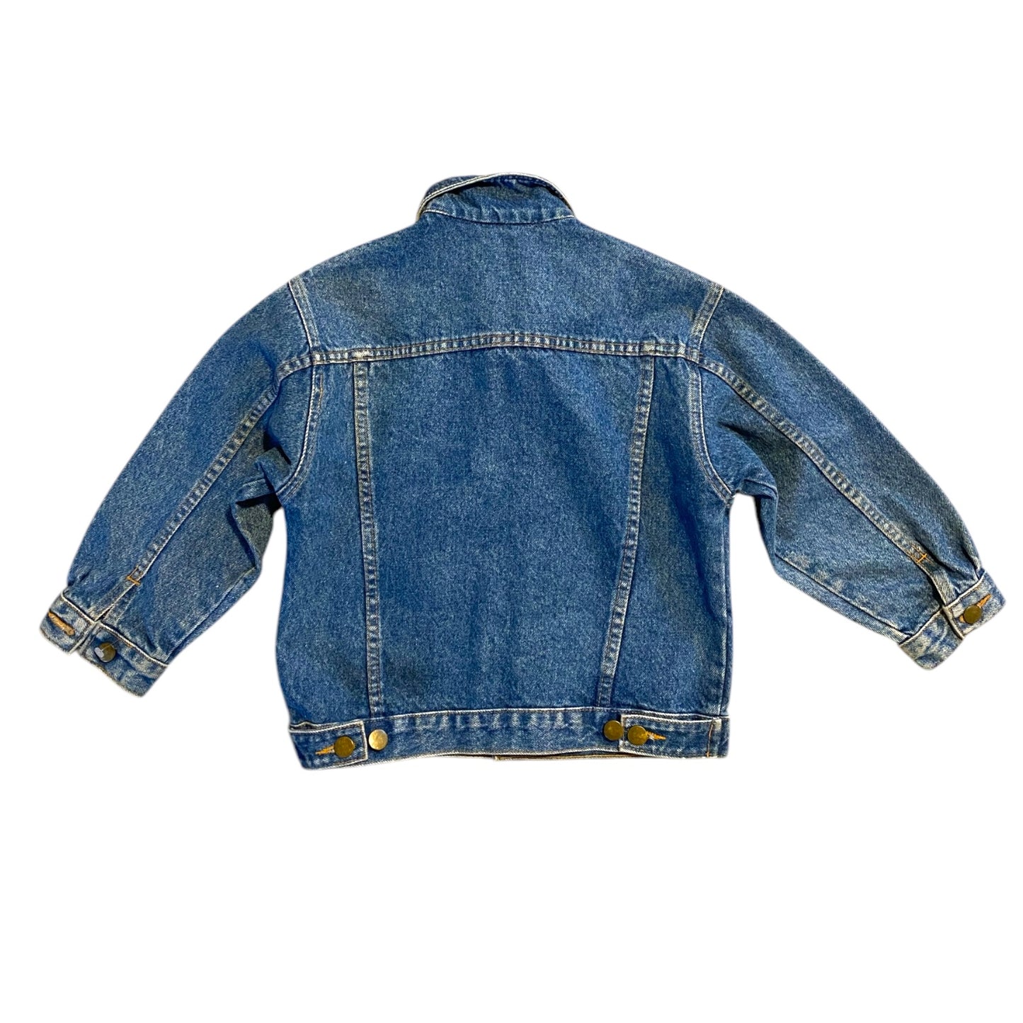 Vintage unisex ladybird blue wash denim jacket. Size 6-7 years.