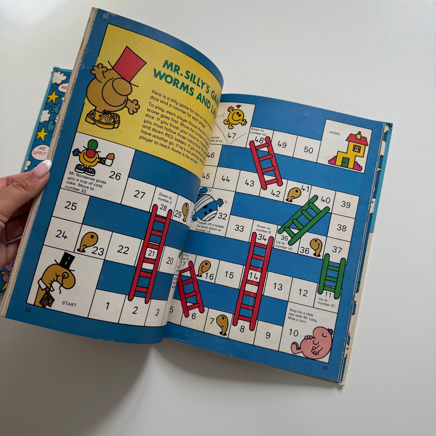 Vintage mr men annual. Has a few pages with writing in.