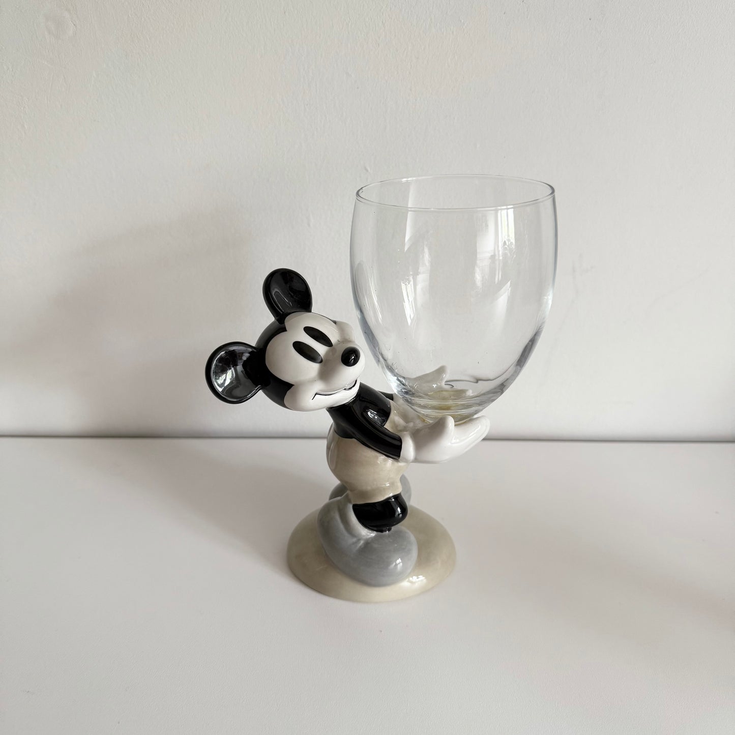 Vintage unique and rare Mickey Mouse ceramic glass
