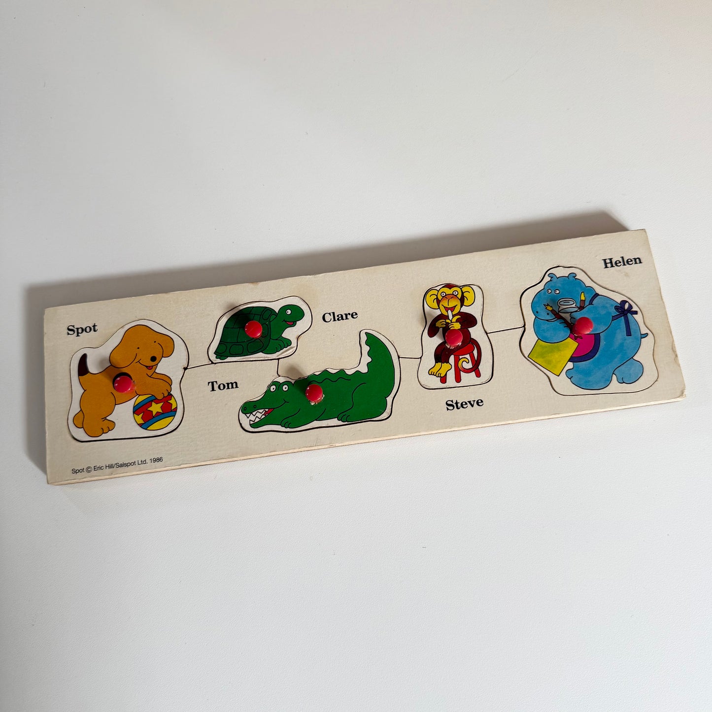 Vintage 1986 spot the dog wooden puzzle