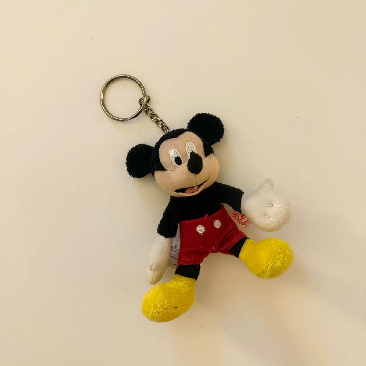 Mickey mouse plush keyring