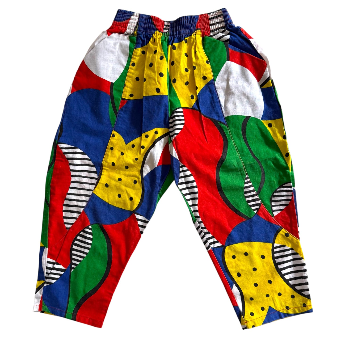 Vintage toggles colourblock trousers. Size 2-3 years