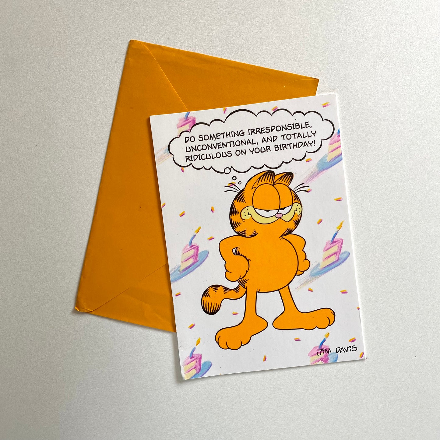 Vintage 1978 Garfield card