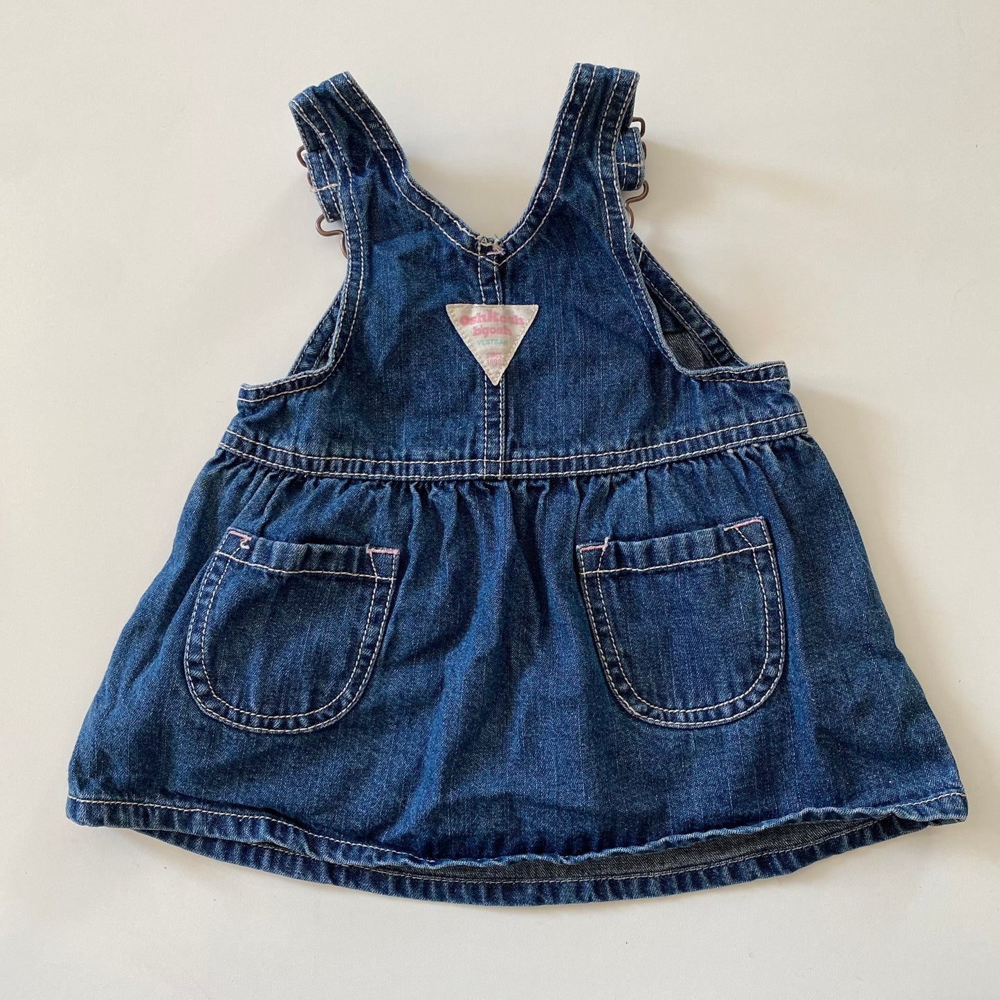 Oshkosh pinafore denim dress. 6 months