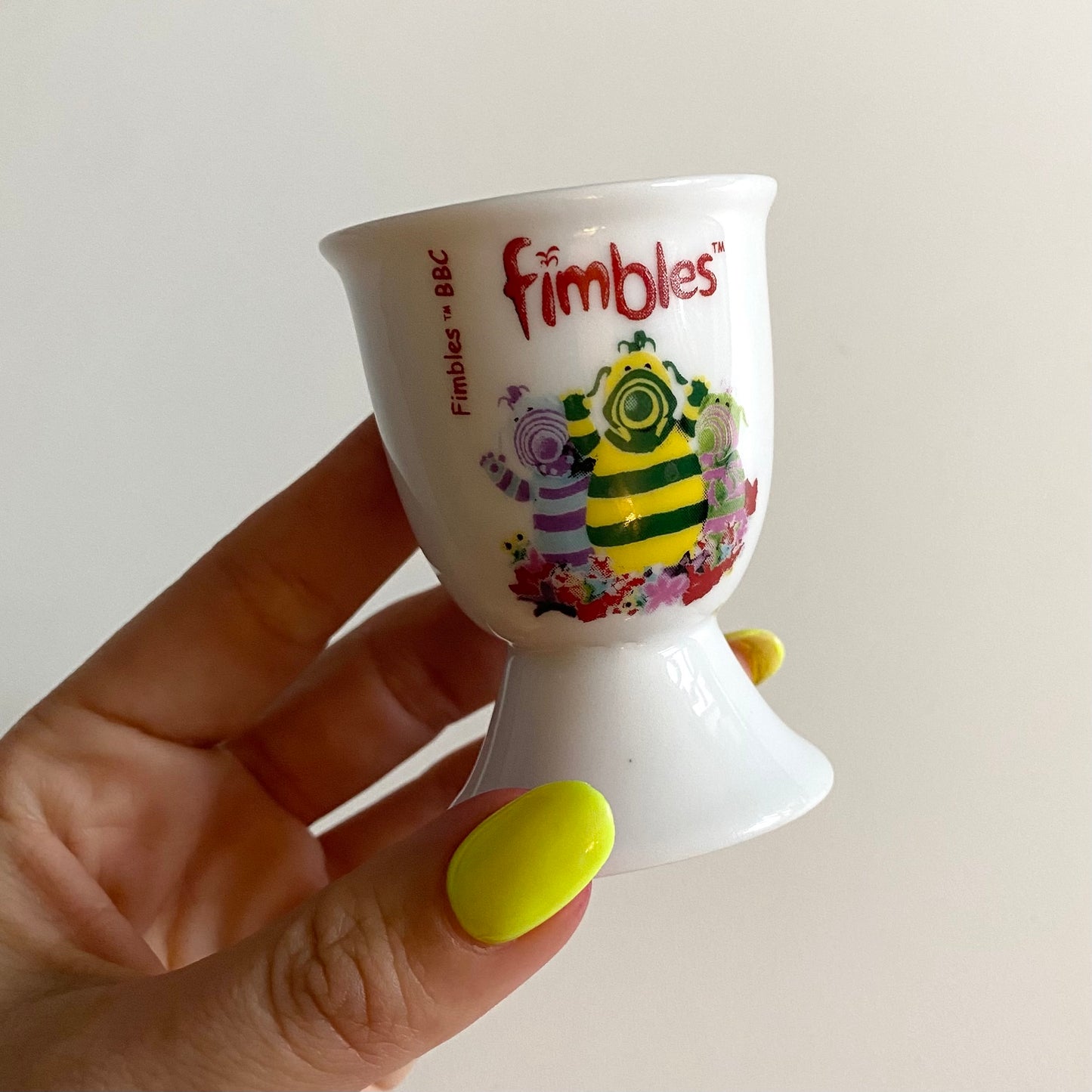 Vintage fimbles ceramic egg cup