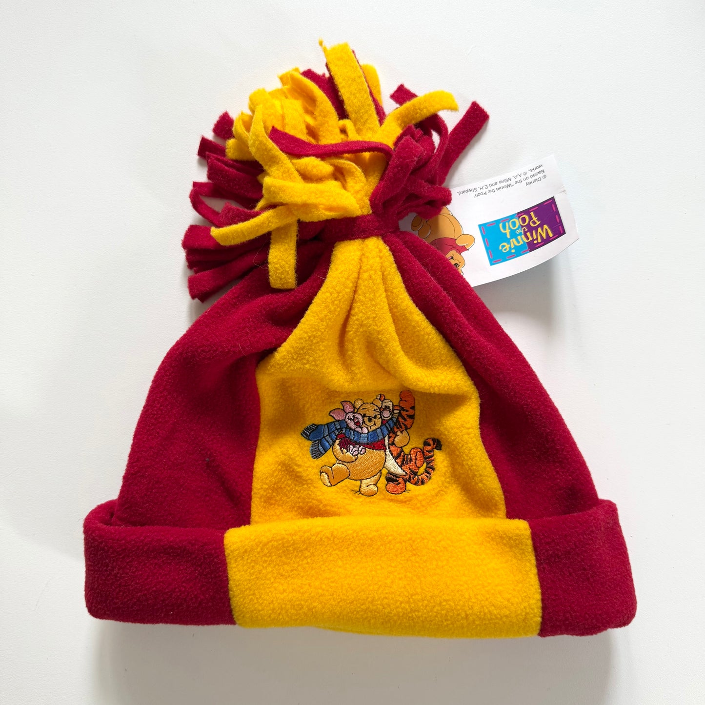 Vintage Winnie the Pooh fleece hat. Size 2-4 years