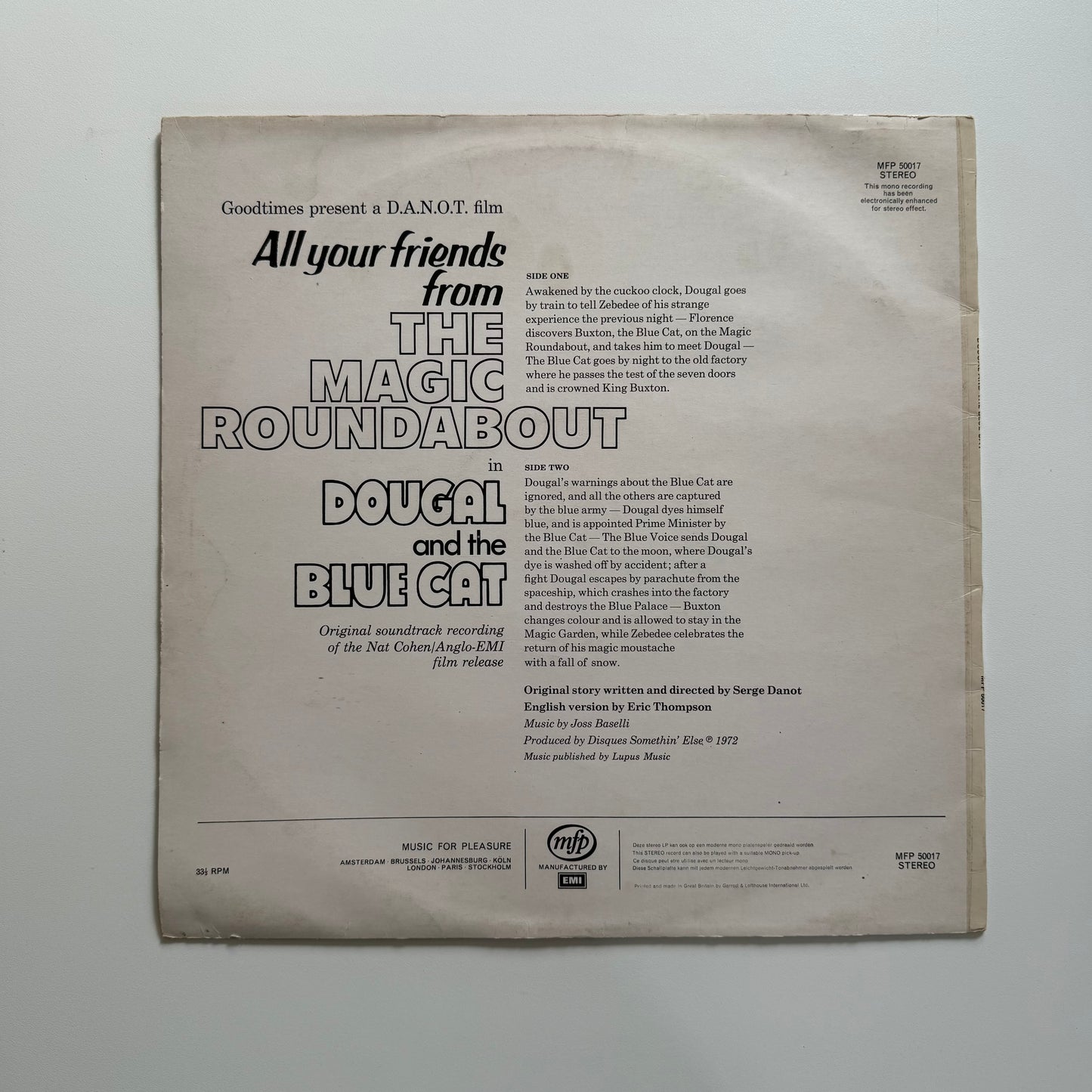 Vintage 1972 magic roundabout vinyl