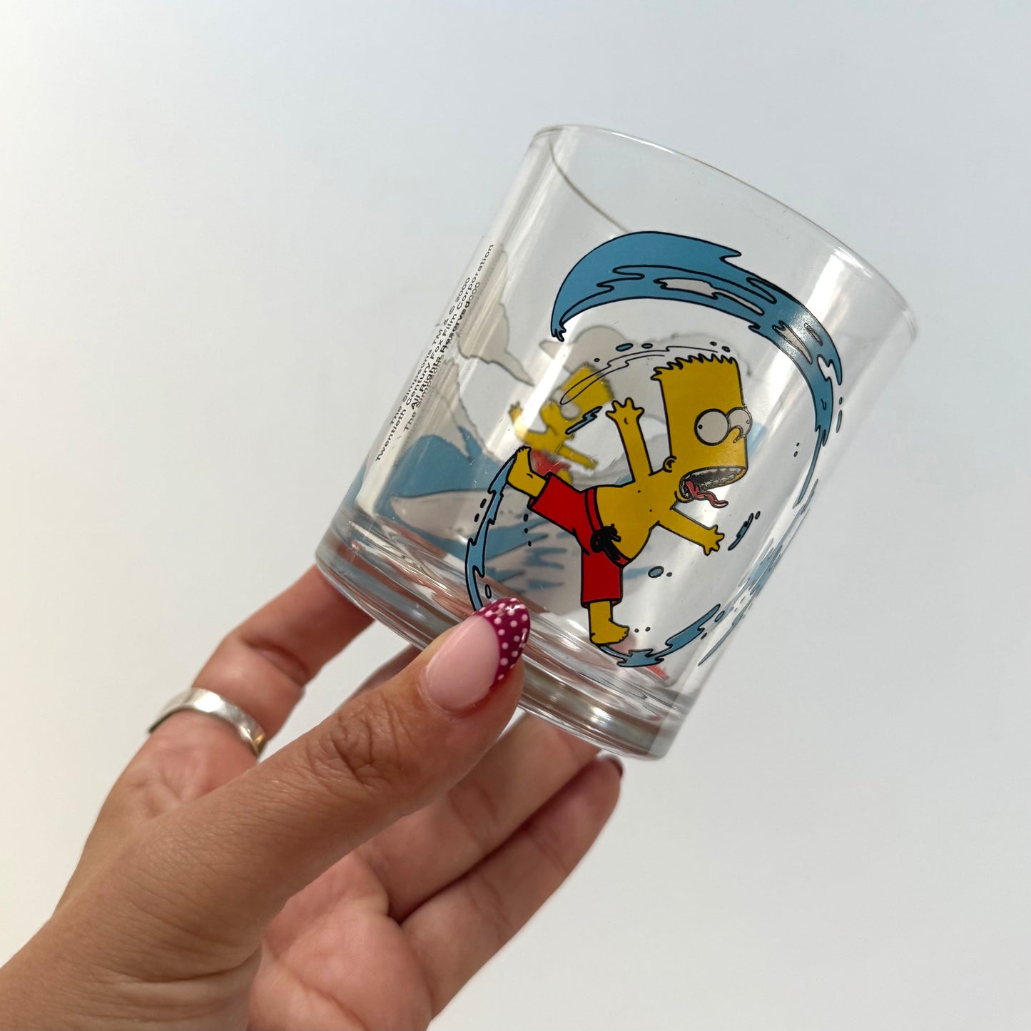 Vintage 2000 Nutella simpsons nutella glass
