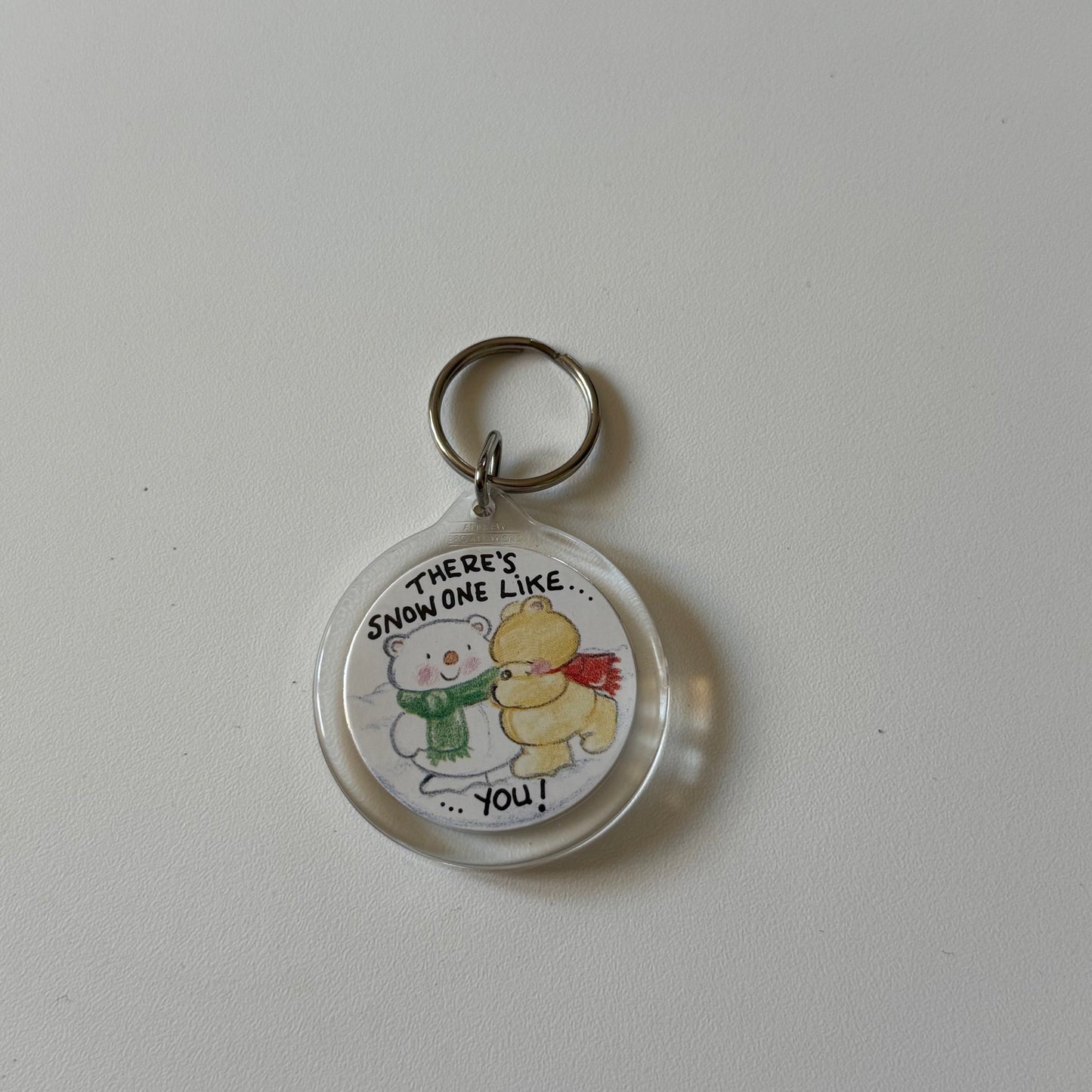 Vintage forever friends Christmas keyring