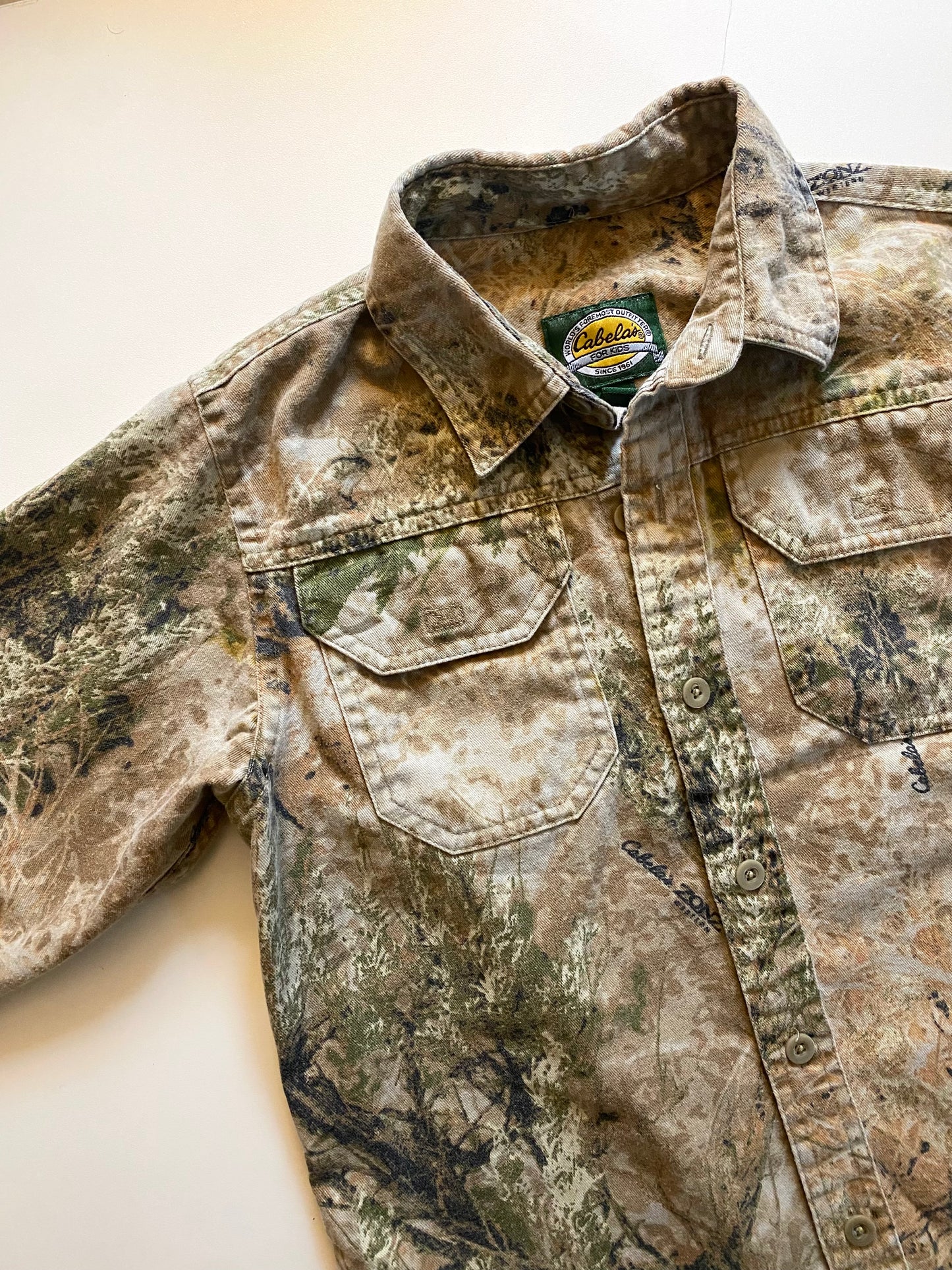 Vintage camouflage shirt. Size 8 years