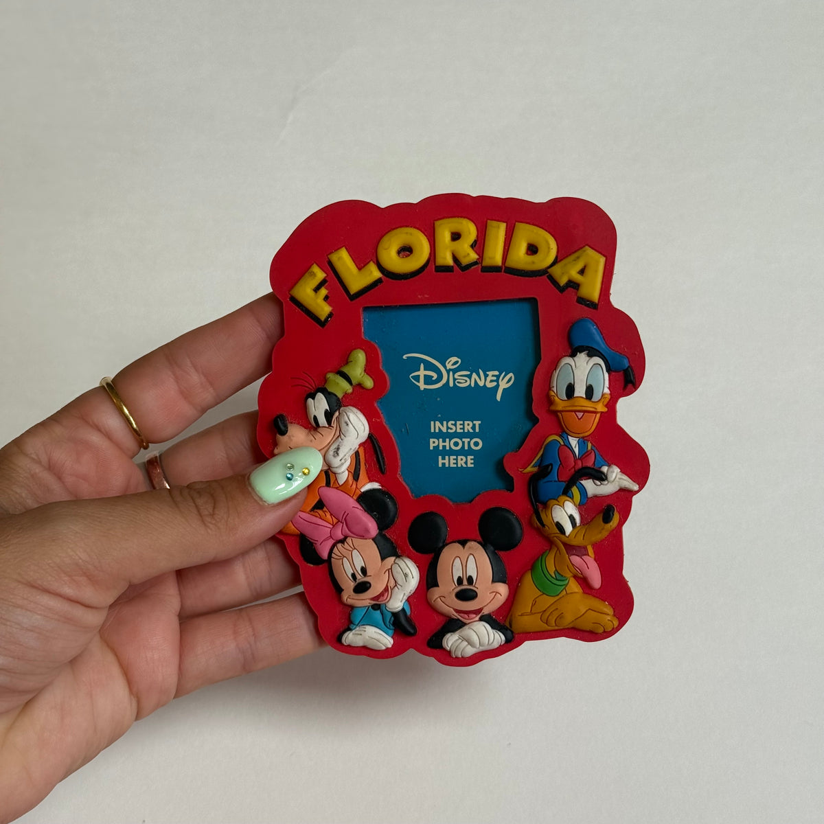 Vintage Disneyland photo magnet.