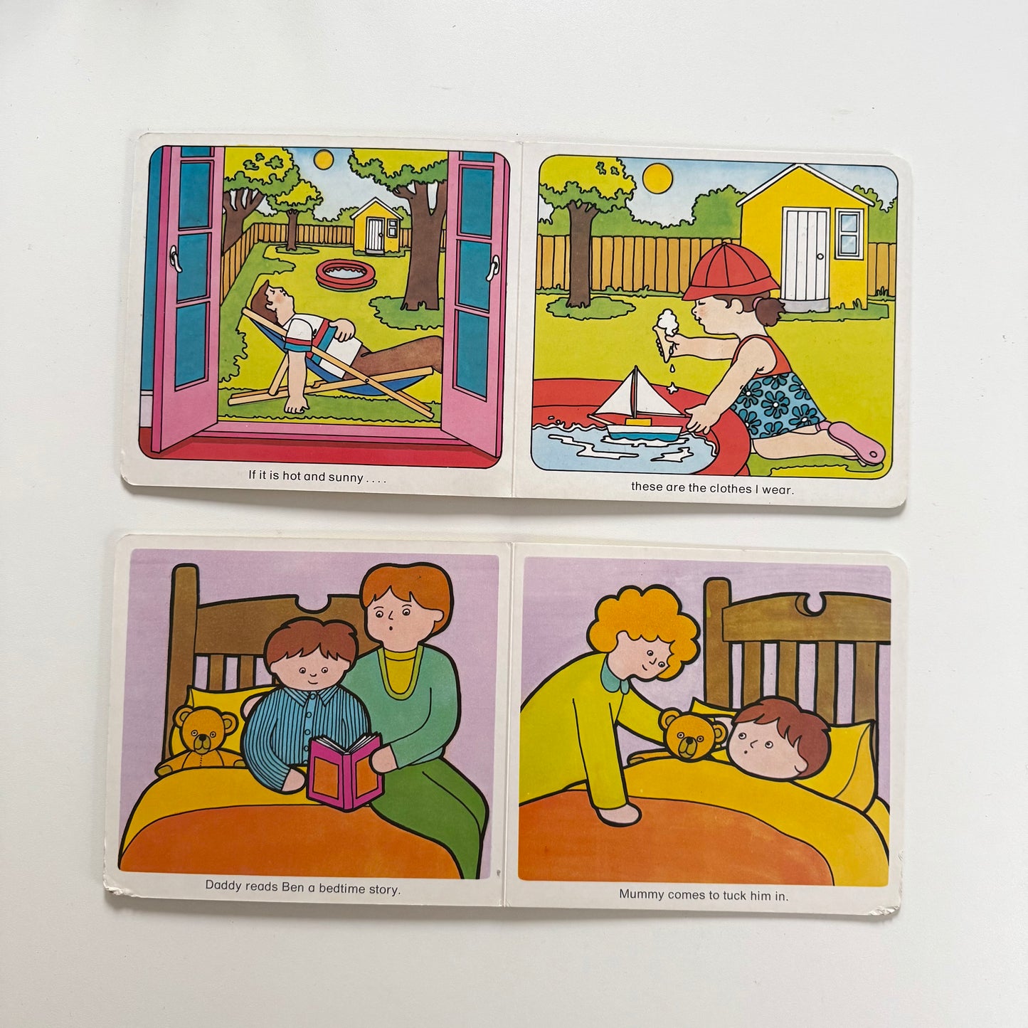 Vintage 1989 toddler books