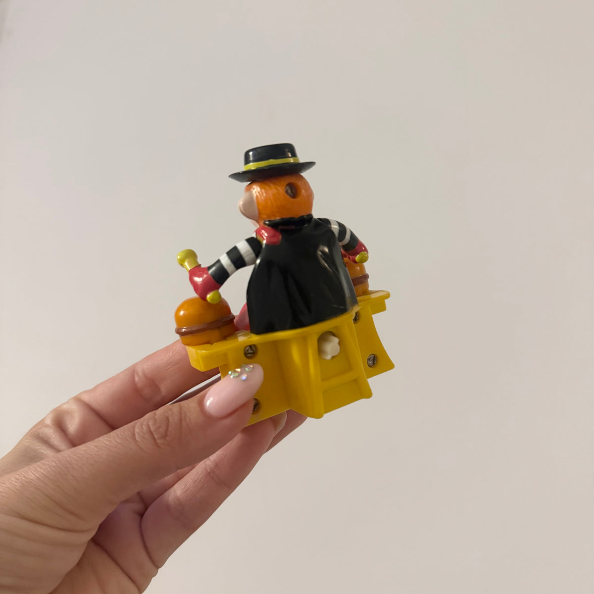 Vintage 1993 McDonald's Hamburglar Drummer toy