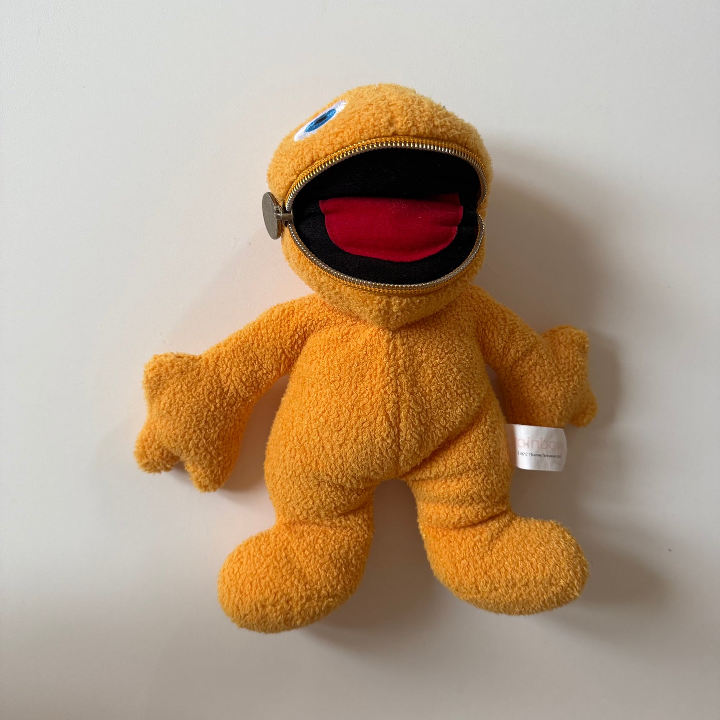 Vintage 1972 rainbow zippy soft plush toy. £7.50