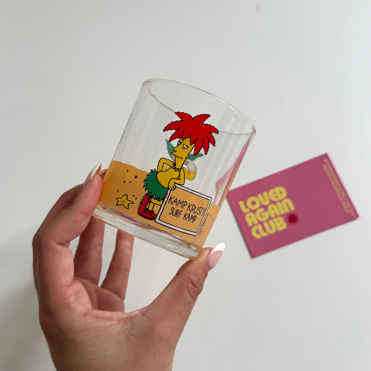 Vintage 2000 Nutella simpsons nutella glass