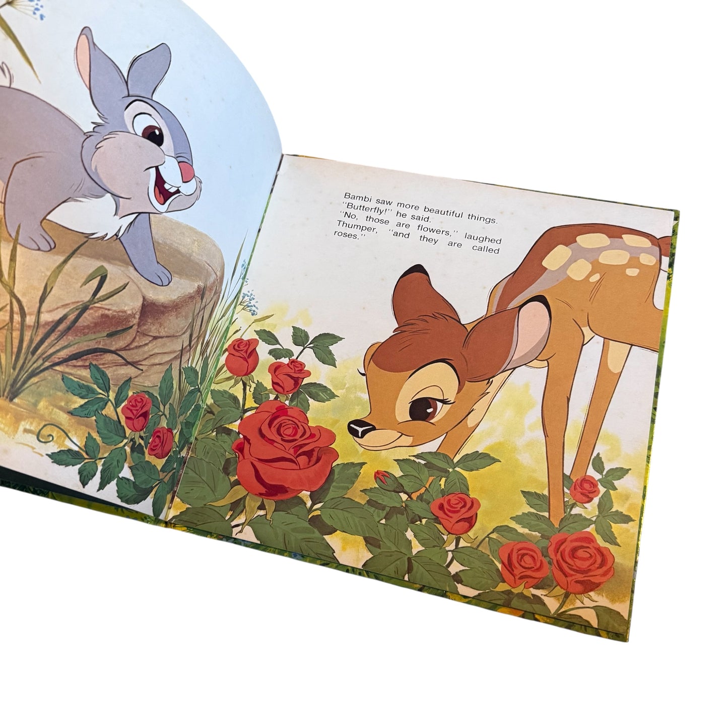 Vintage 1980 hardback Disney bambi book