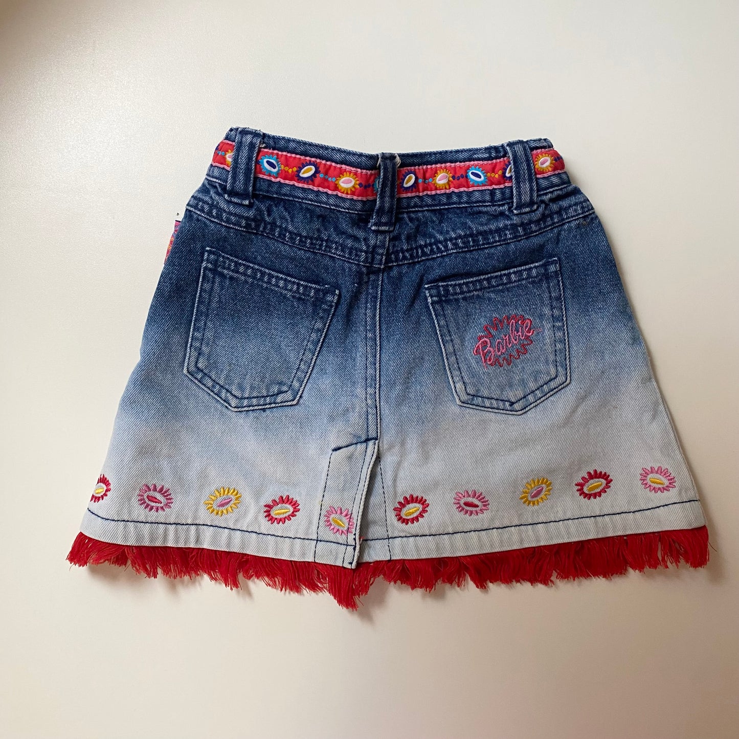 Vintage Barbie denim skirt. Size 2-3 years