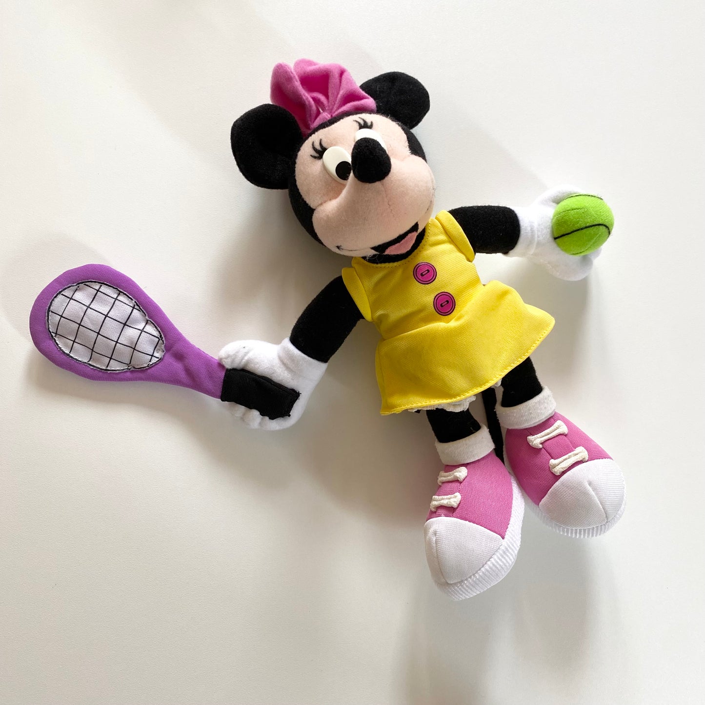 Vintage fisher price tennis Minnie Mouse soft toy.