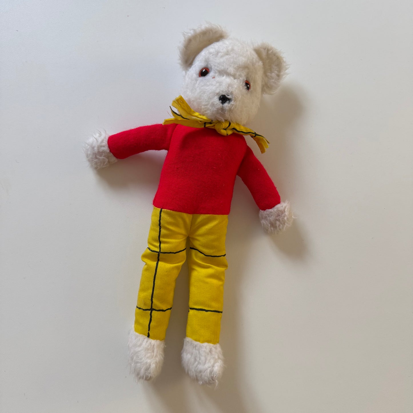 Vintage 1980s Rupert bear plush
