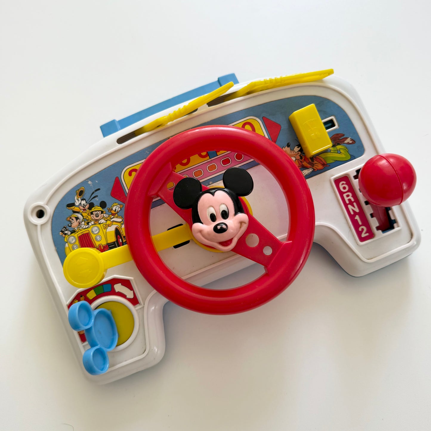 Vintage Disney carry around driver toy. Signs of wear.