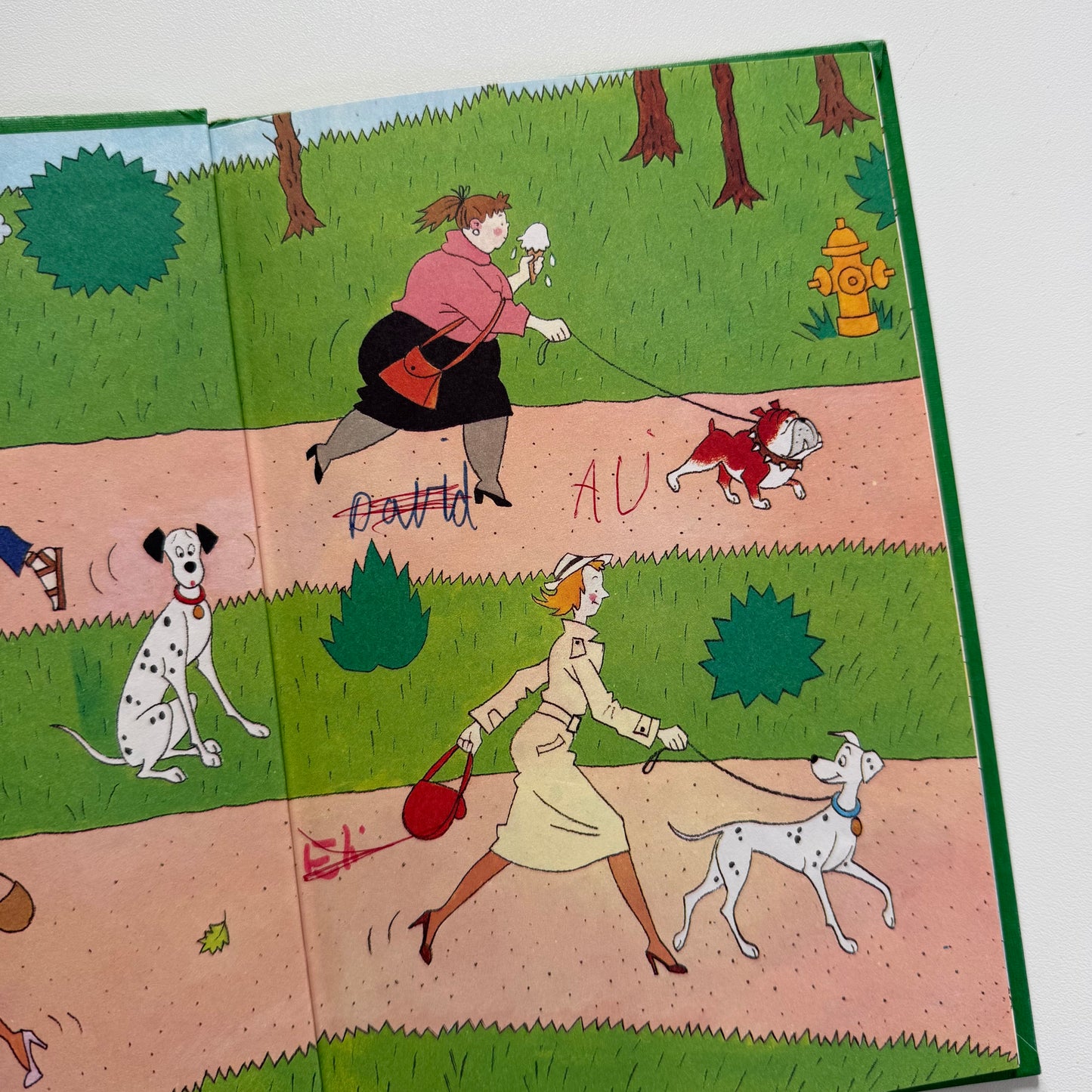 Vintage 1980 Walt Disney Dalmatians hardback random house New York book. Condition as shown.