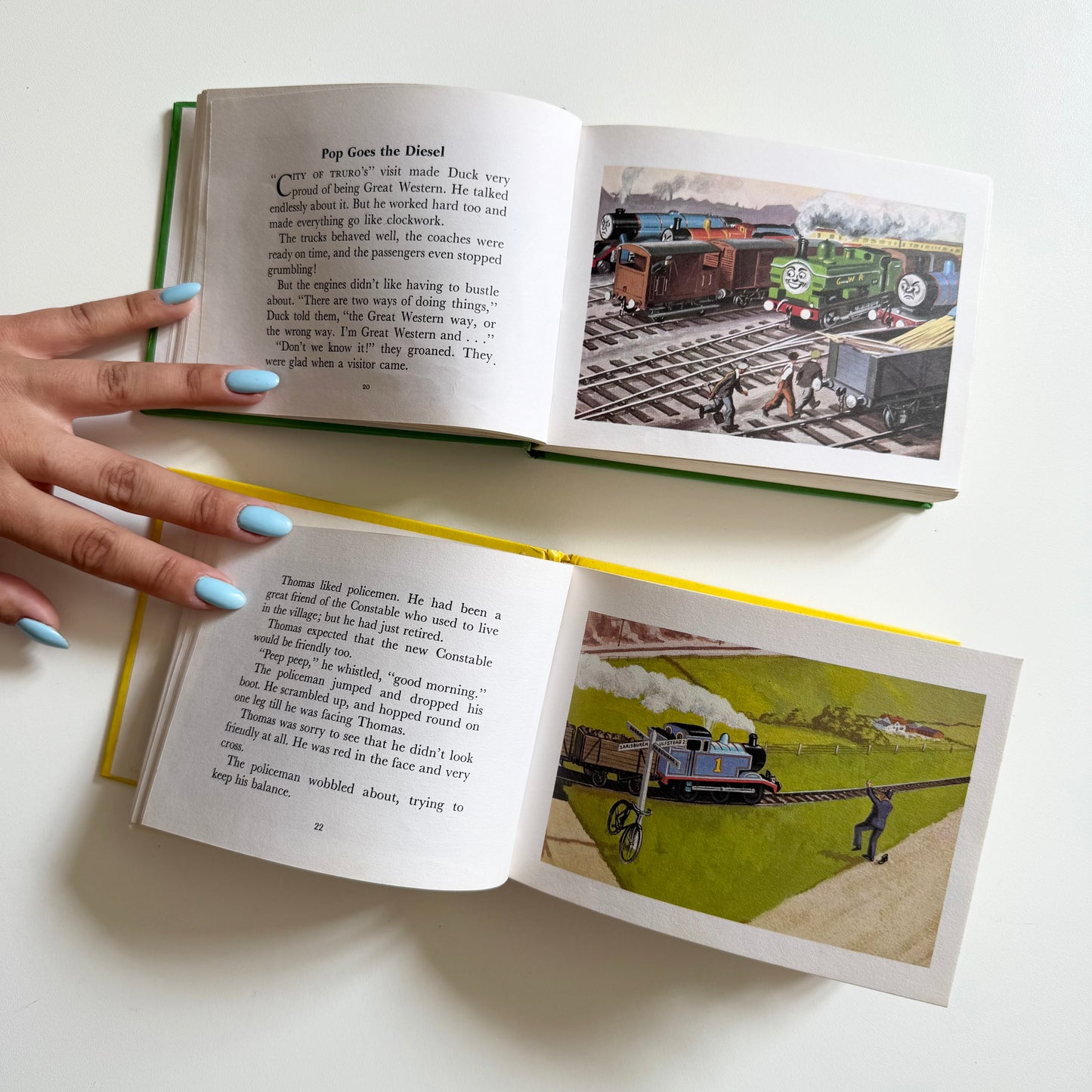 Set of two vintage 1984 Thomas the tank books