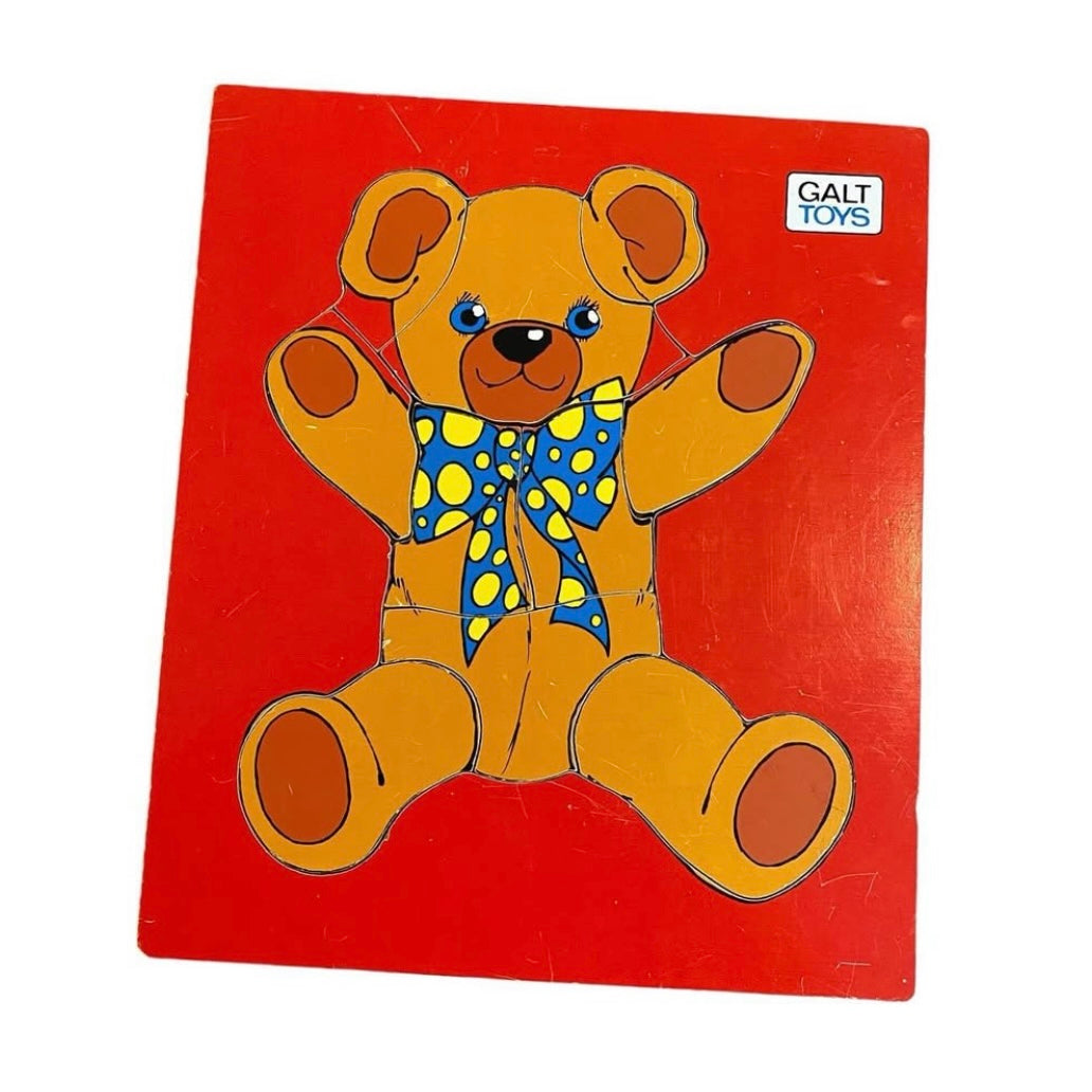 Vintage galt wooden teddy puzzle