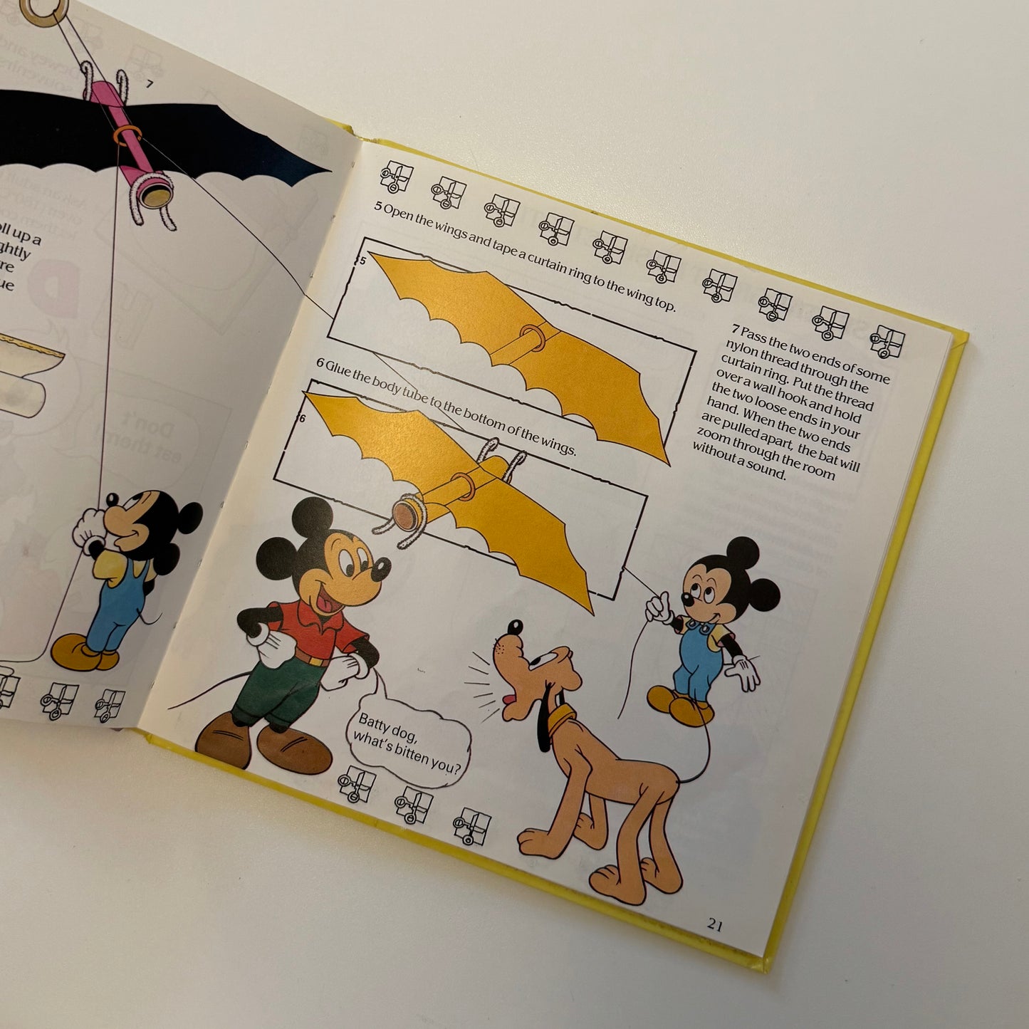 Vintage 1989 Mickey Mouse make & do book
