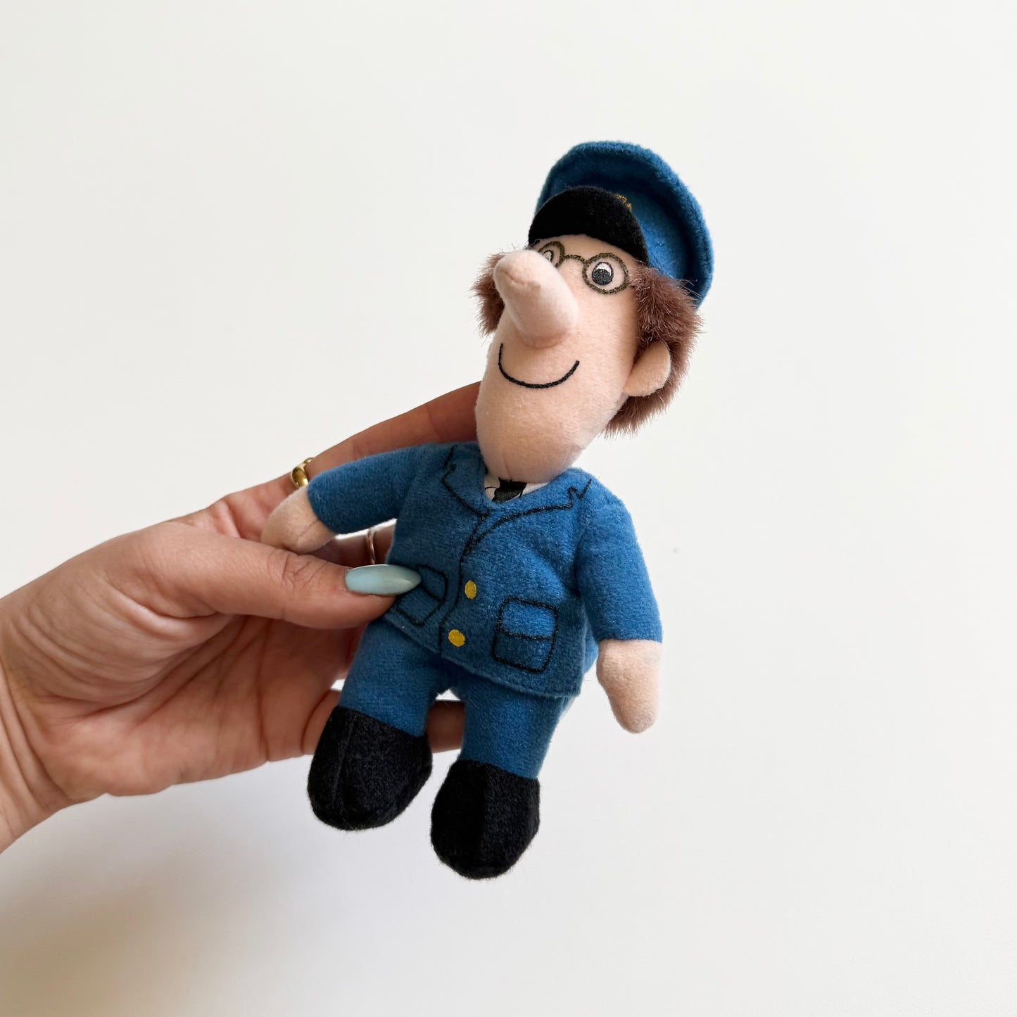 Vintage 1998 soft toy small postman pat figure