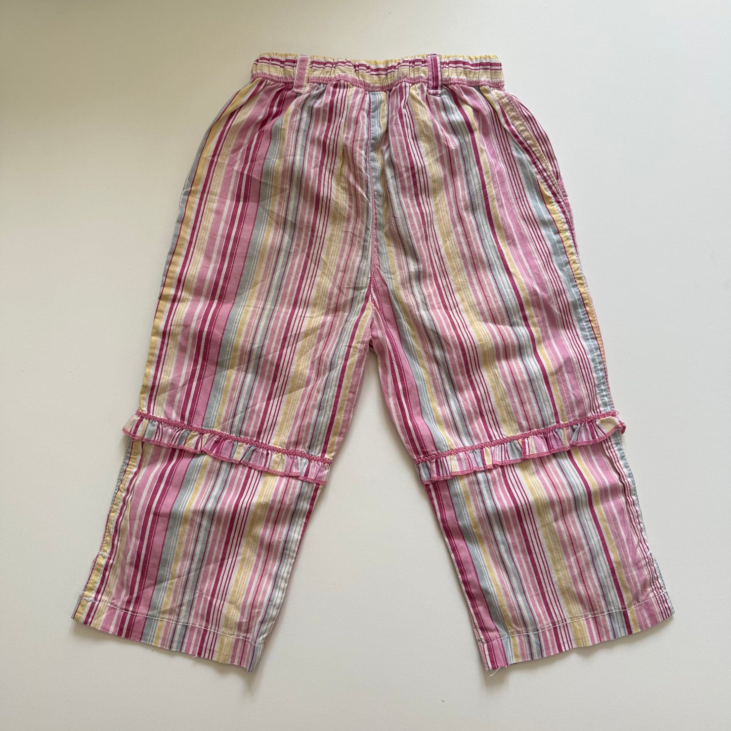 Vintage Y2K cotton striped trousers. Size 18M