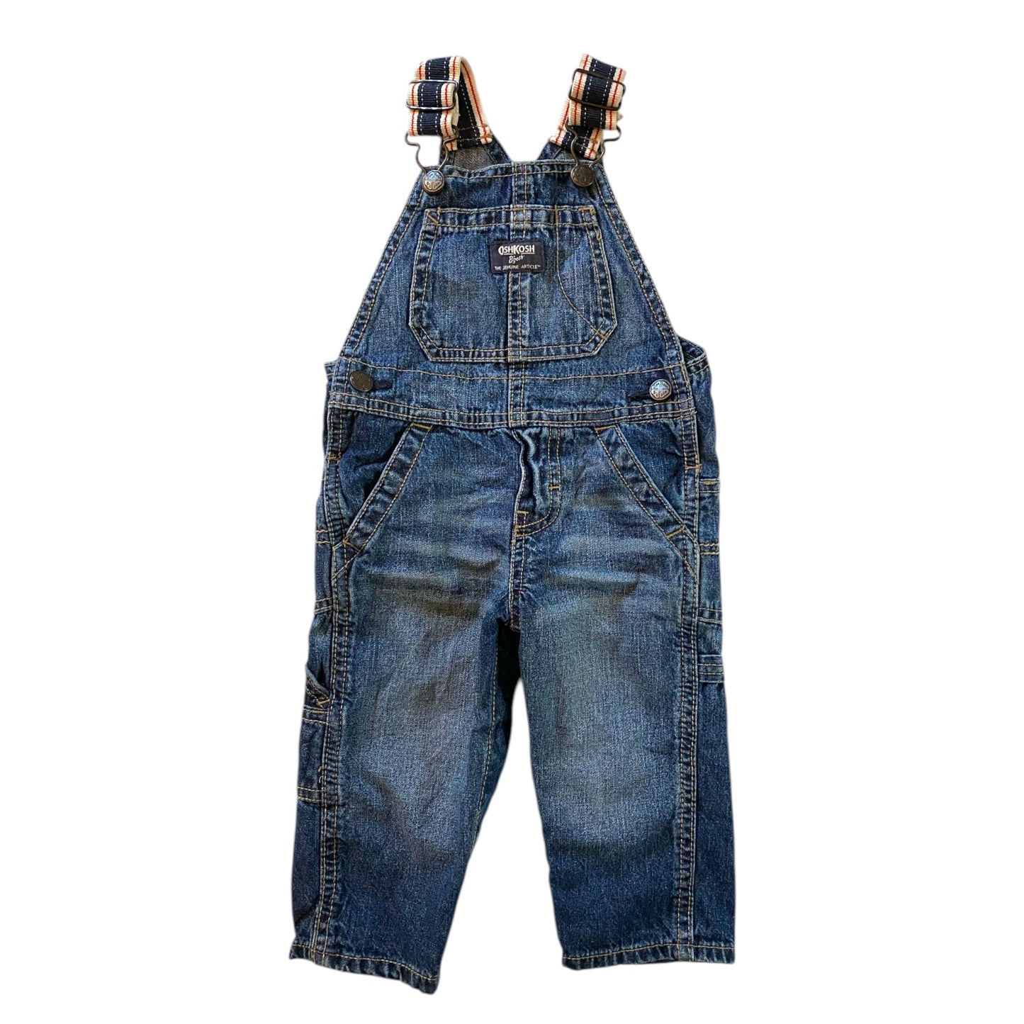 Osh kosh denim dungarees. Size 12 months