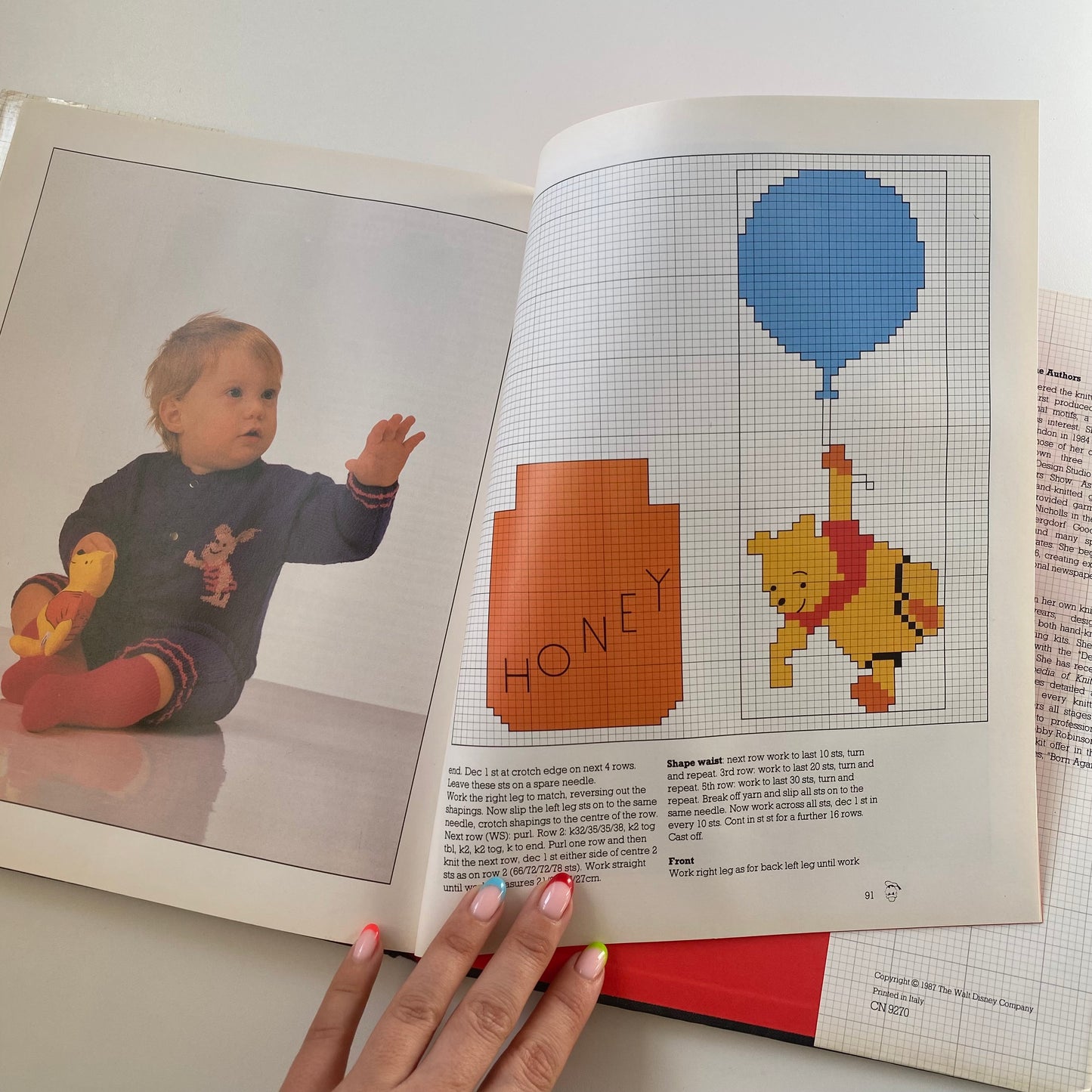 Vintage 1987 Disney knitting book.