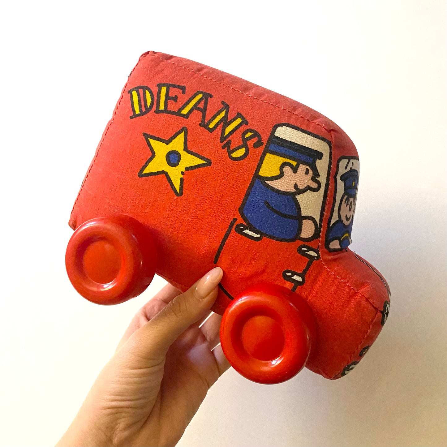 Vintage 1986 soft toy car