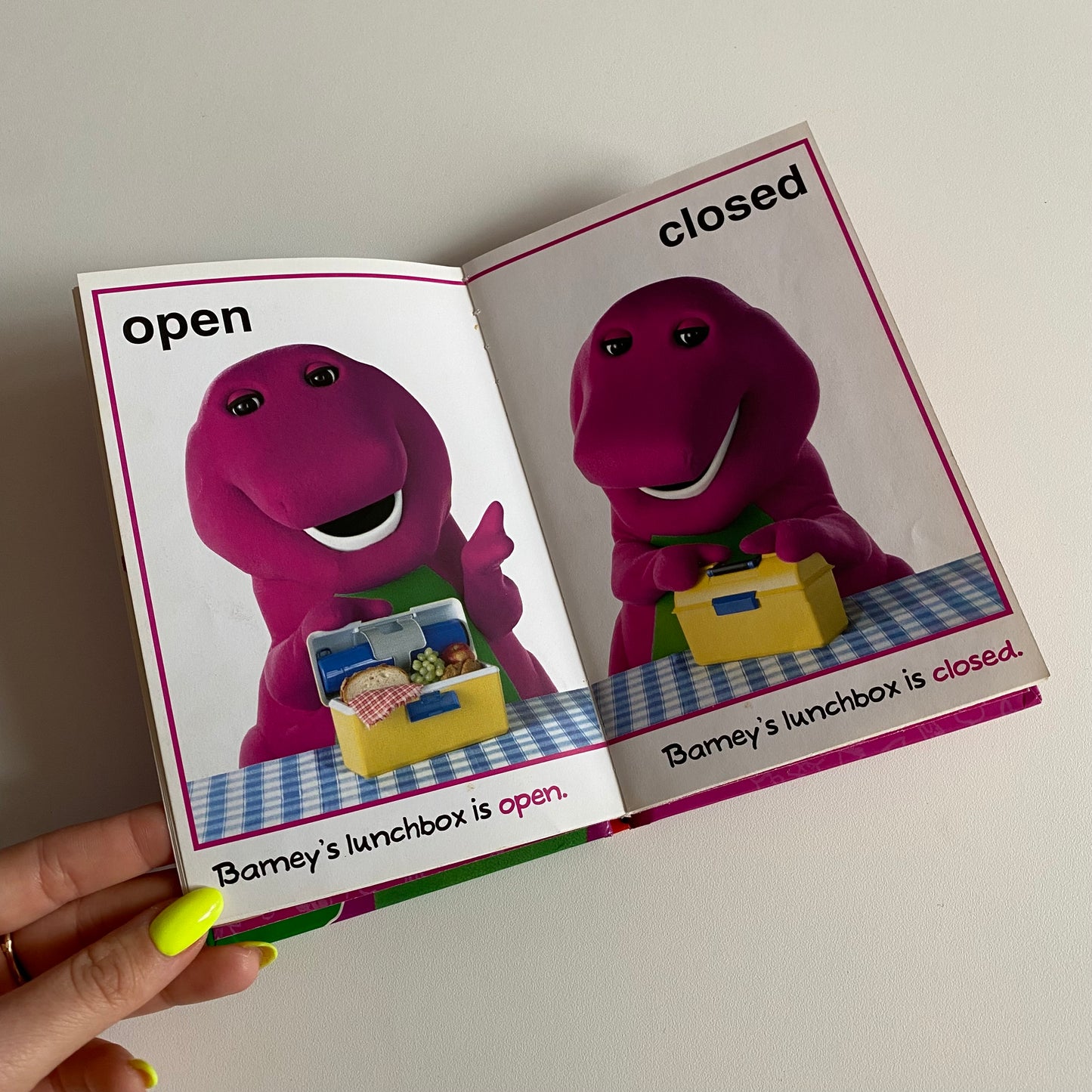 Vintage 1997 ladybird Barney book