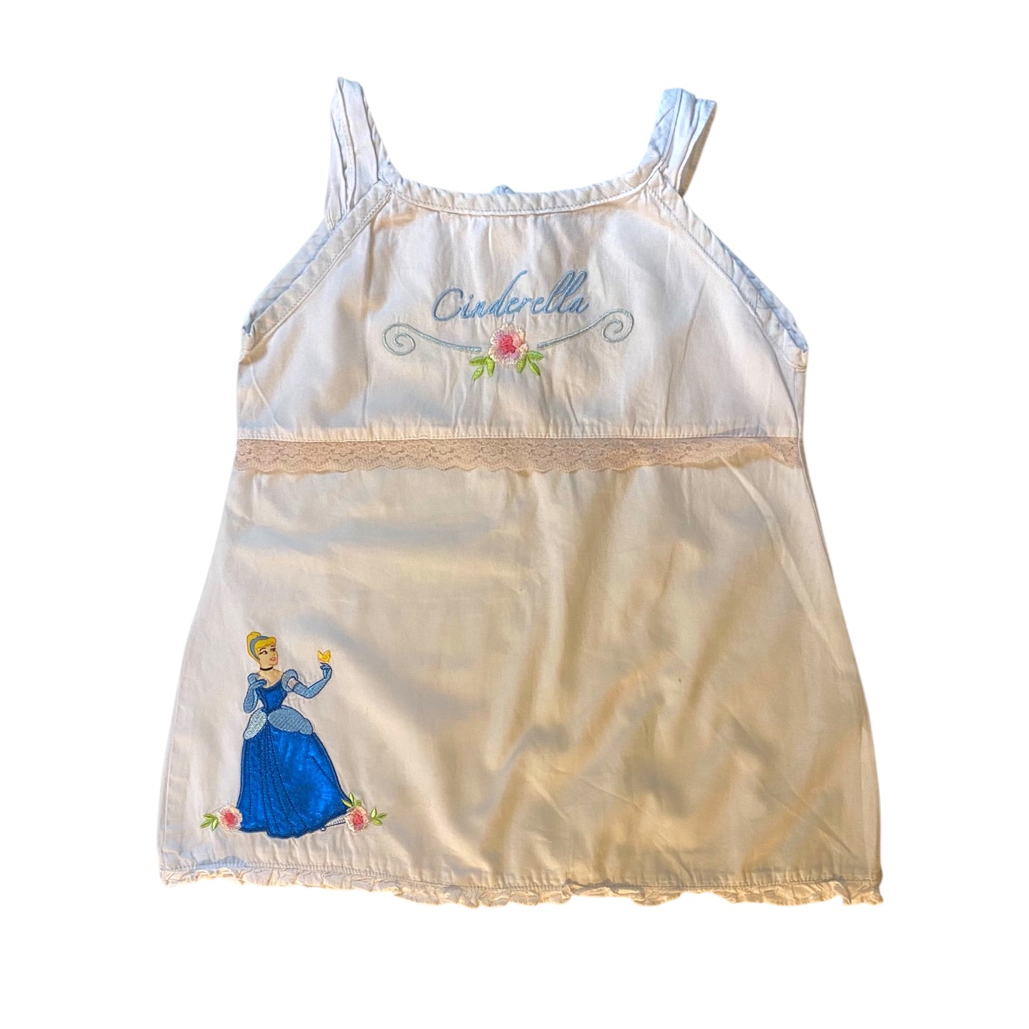 Vintage Cinderella cotton dress. ( please note that is bad lighting in the picture) Size approx 12-18 months