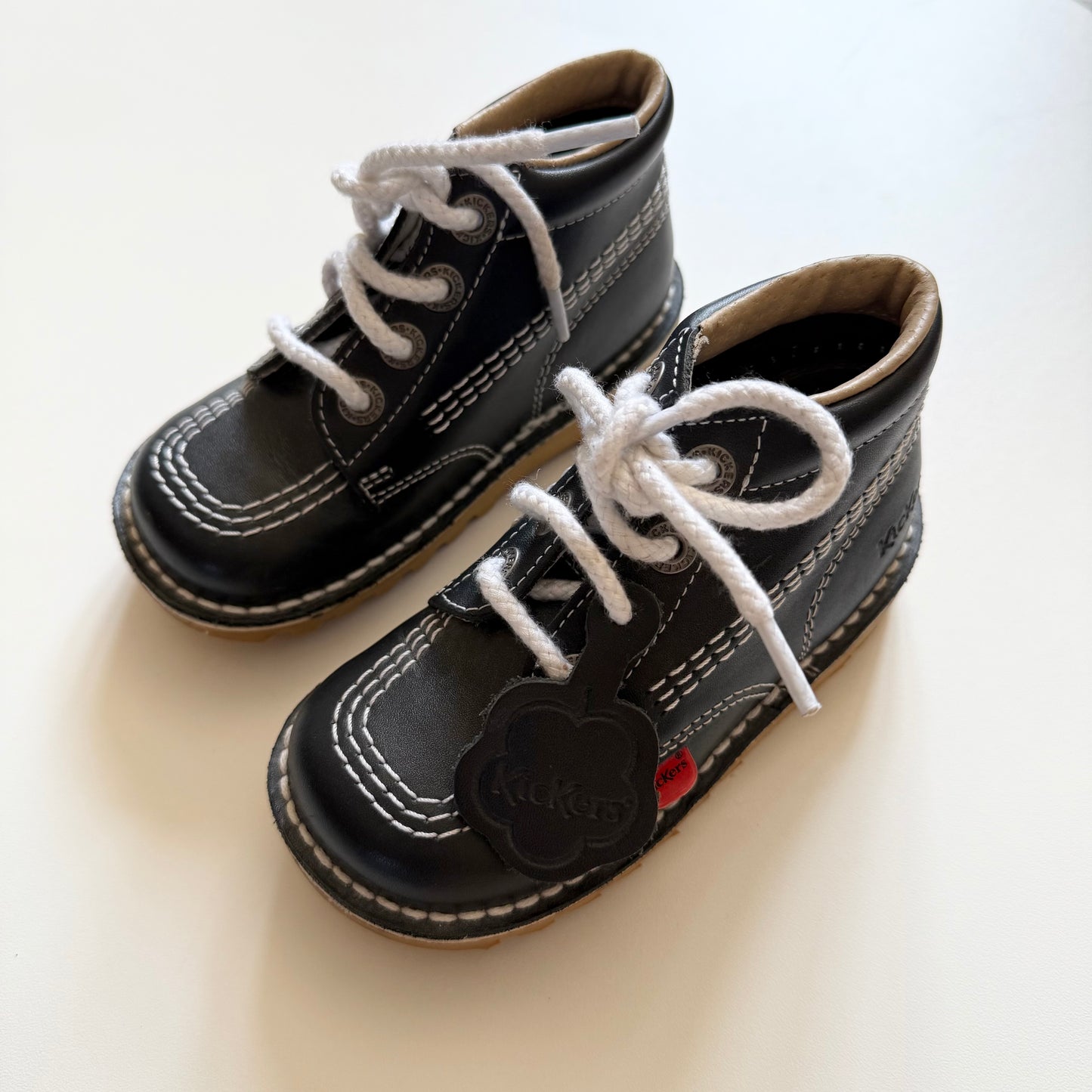 Navy blue kicker boots. Size 25